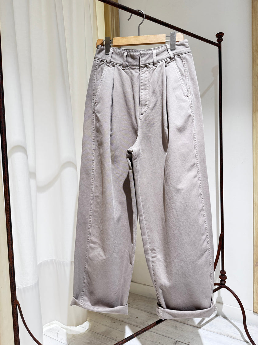 W Pant Gaby SOEUR Grey/Beige
