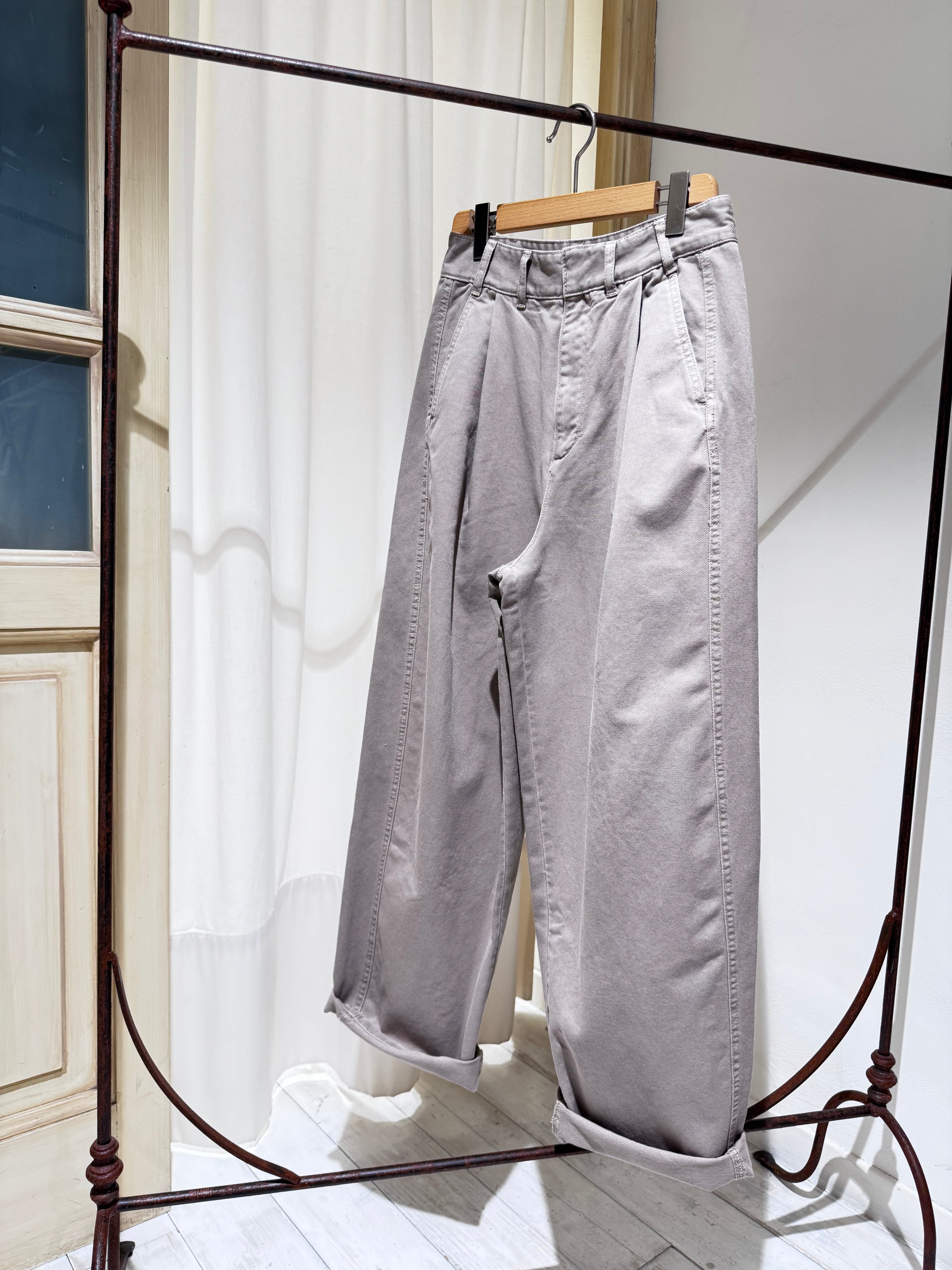 W Pant Gaby SOEUR Grey/Beige