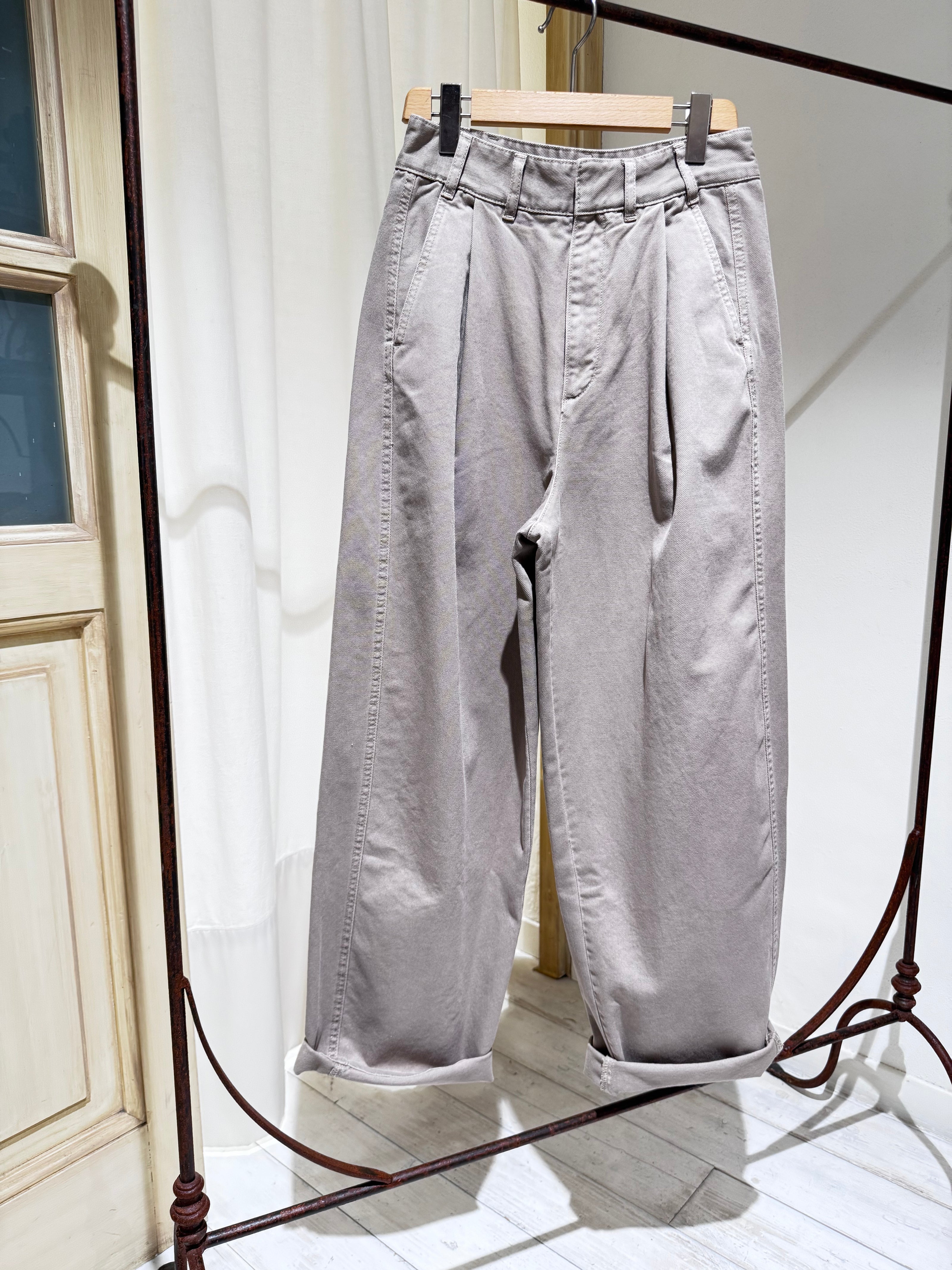 W Pant Gaby SOEUR Grey/Beige
