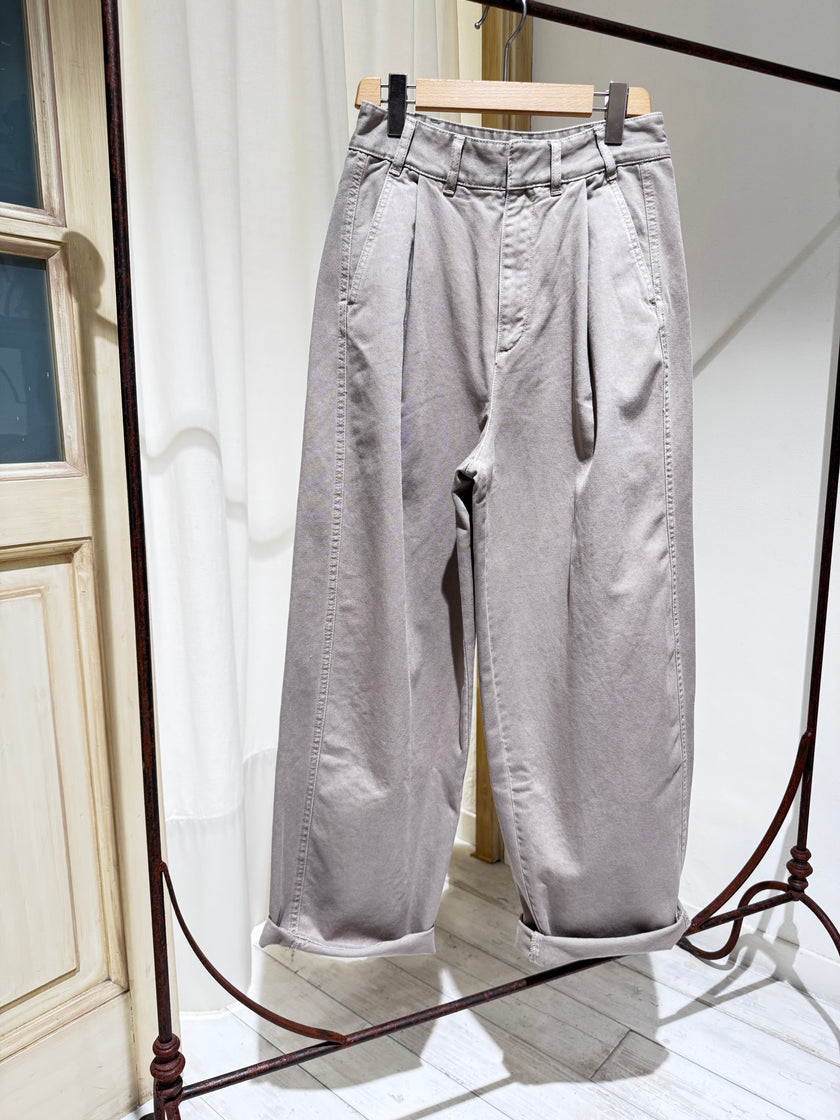 W Pant Gaby SOEUR Grey/Beige