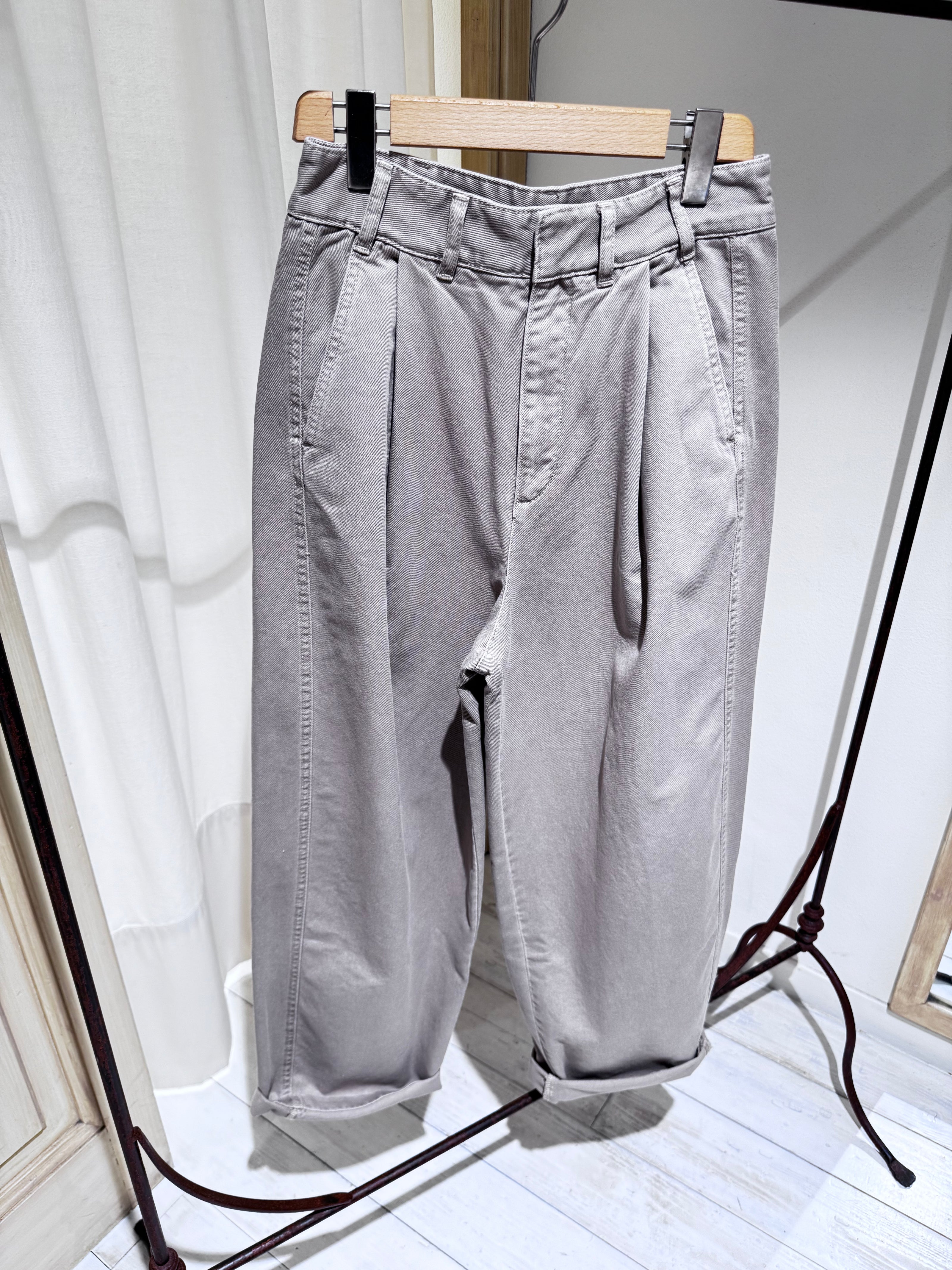 W Pant Gaby SOEUR Grey/Beige