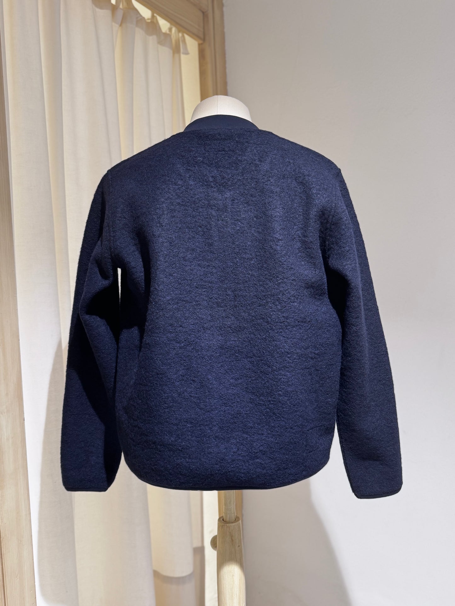M Wool Fleece Zip Bomber UNIVERSAL WORKS - Navy