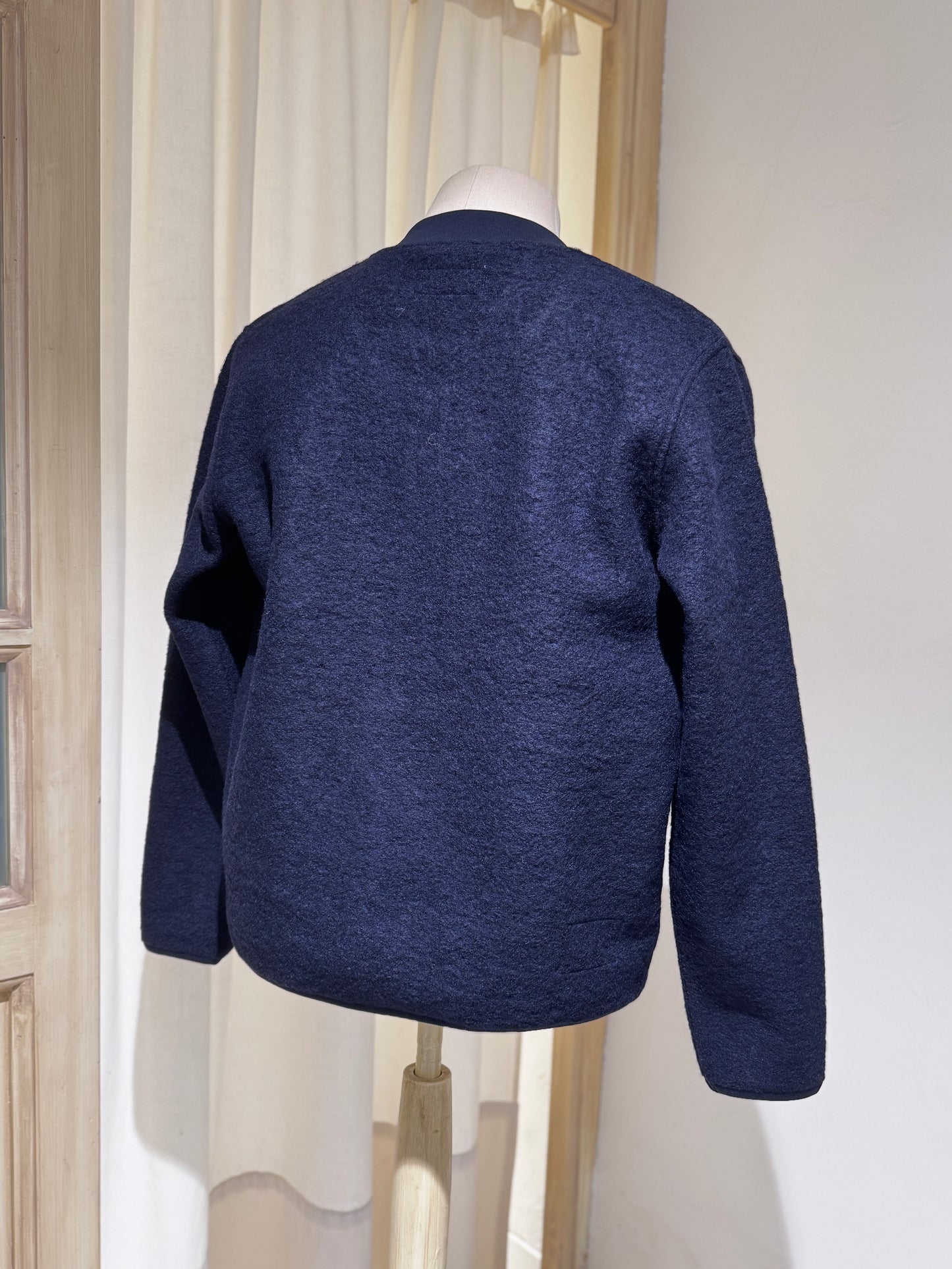 M Wool Fleece Zip Bomber UNIVERSAL WORKS - Navy