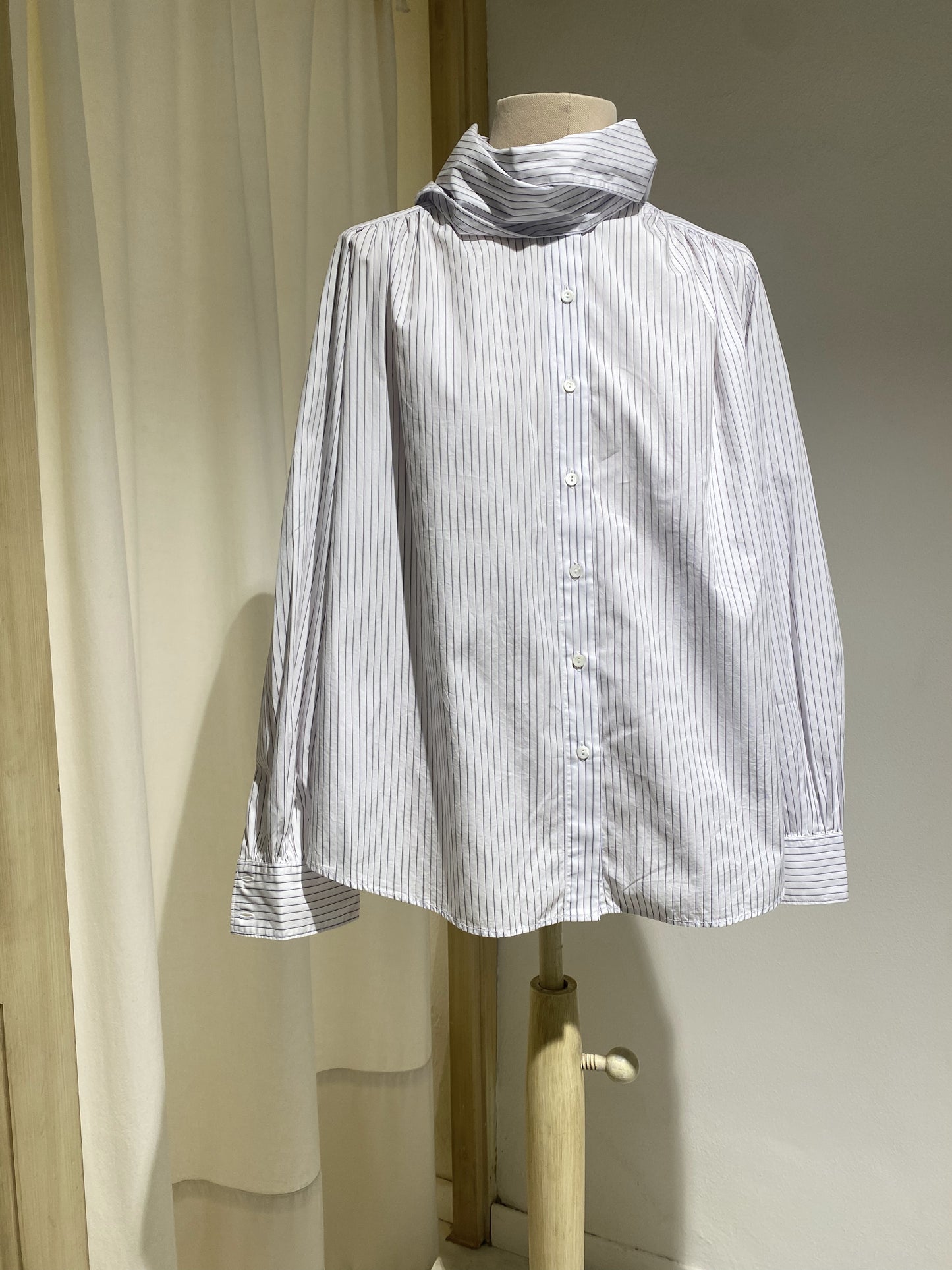 W LONG SHIRT SHIRT - DIEGA - STRIPES