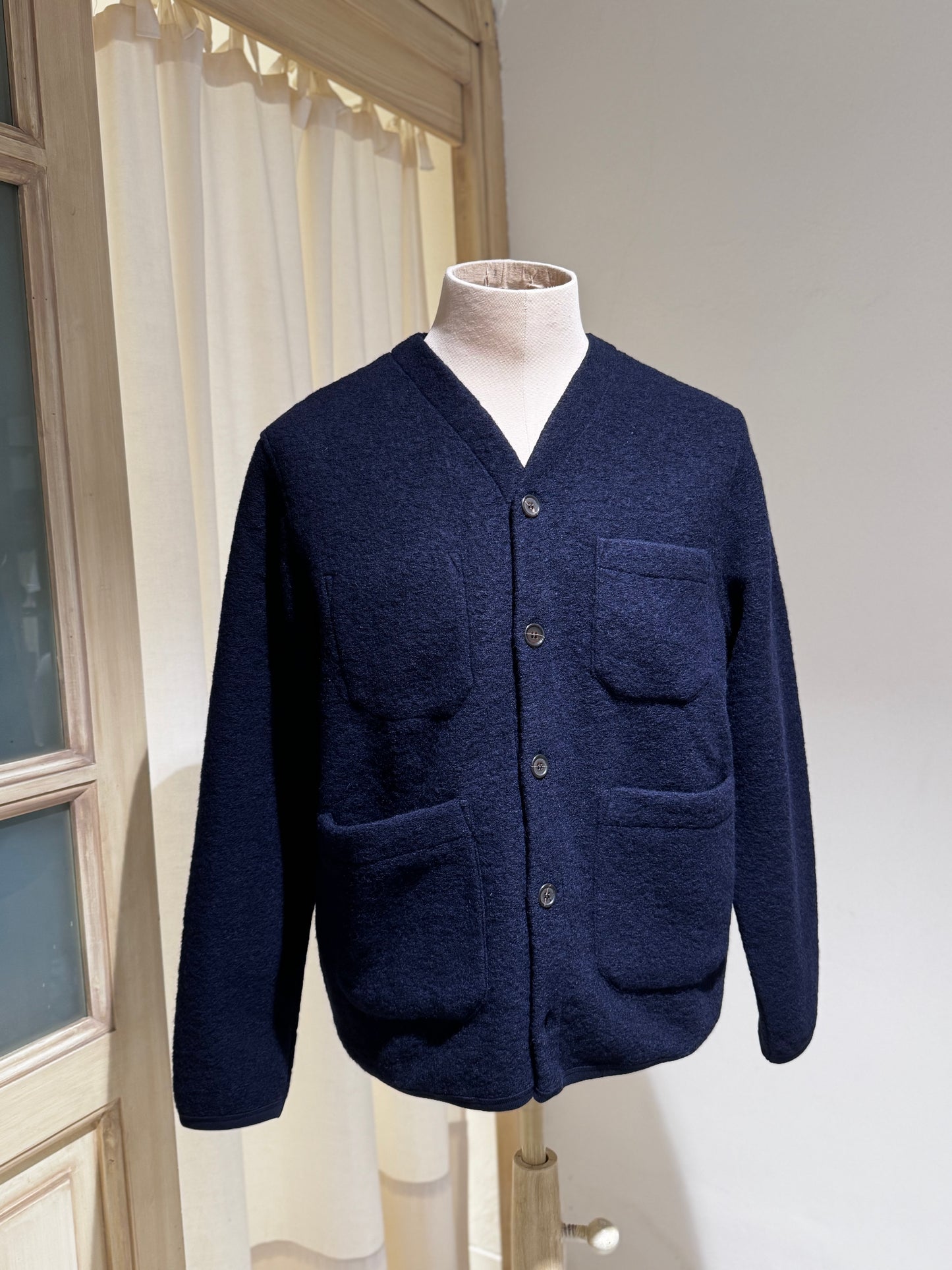 M Wool Fleece Cardigan UNIVERSAL WORKS - Navy