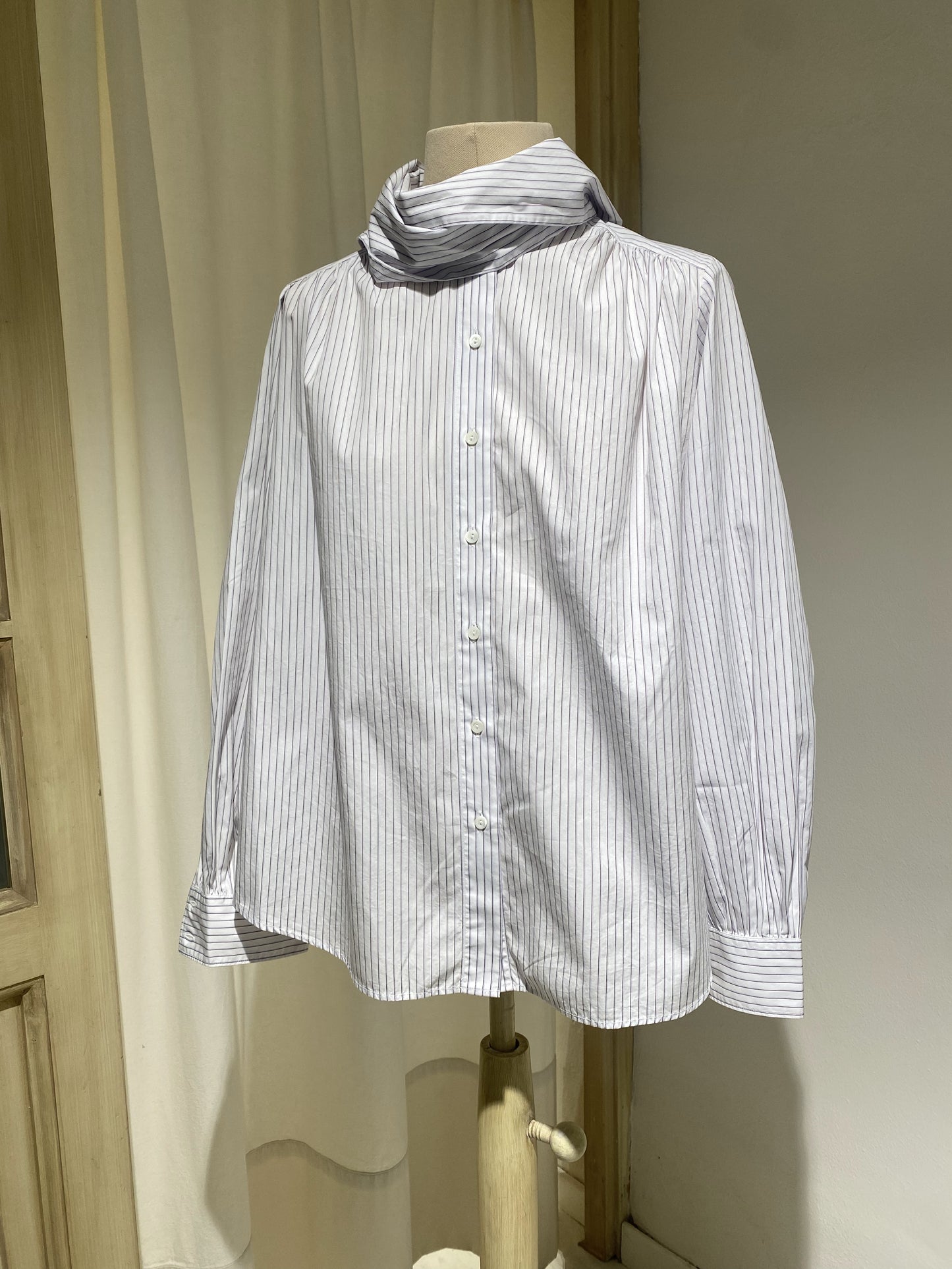 W LONG SHIRT SHIRT - DIEGA - STRIPES