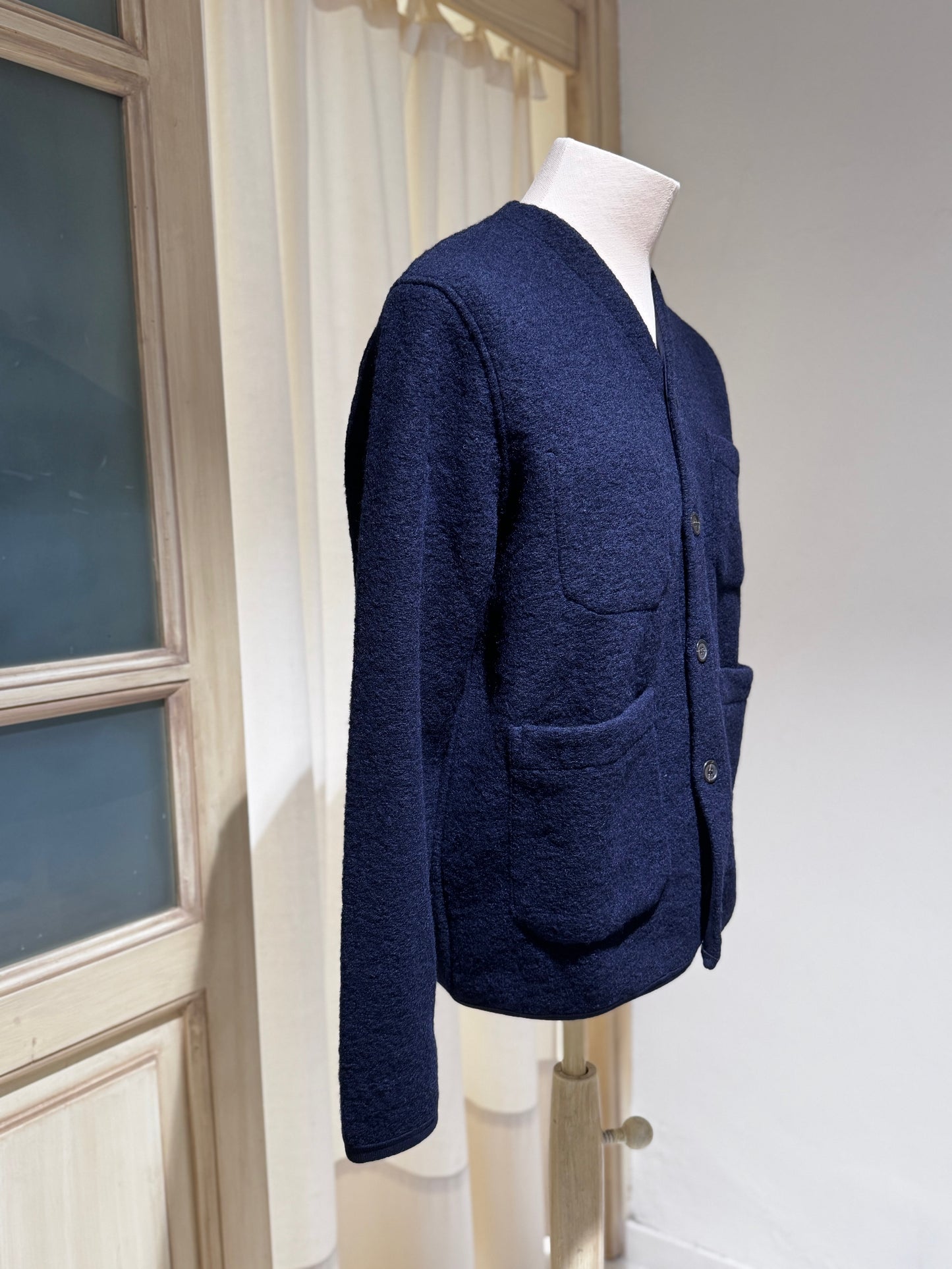 M Wool Fleece Cardigan UNIVERSAL WORKS - Navy