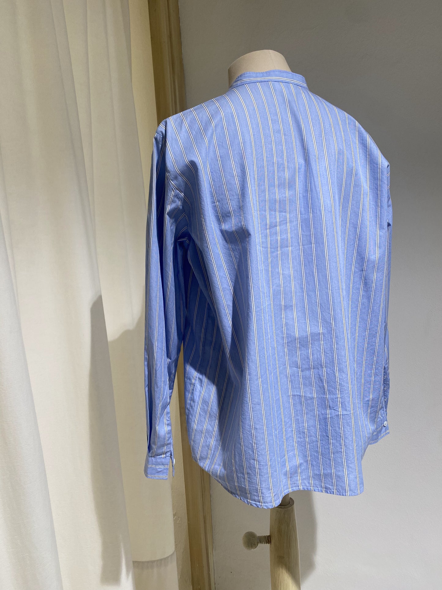 W ROUGE LONG SLEEVE SHIRT - DIEGA - SKY STRIPED