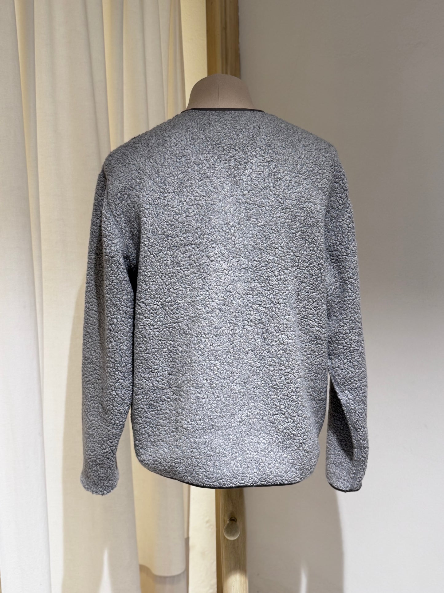 M Otto Sherpa Wool Fleece Jacket NORSE PROJECTS - Grey Melange