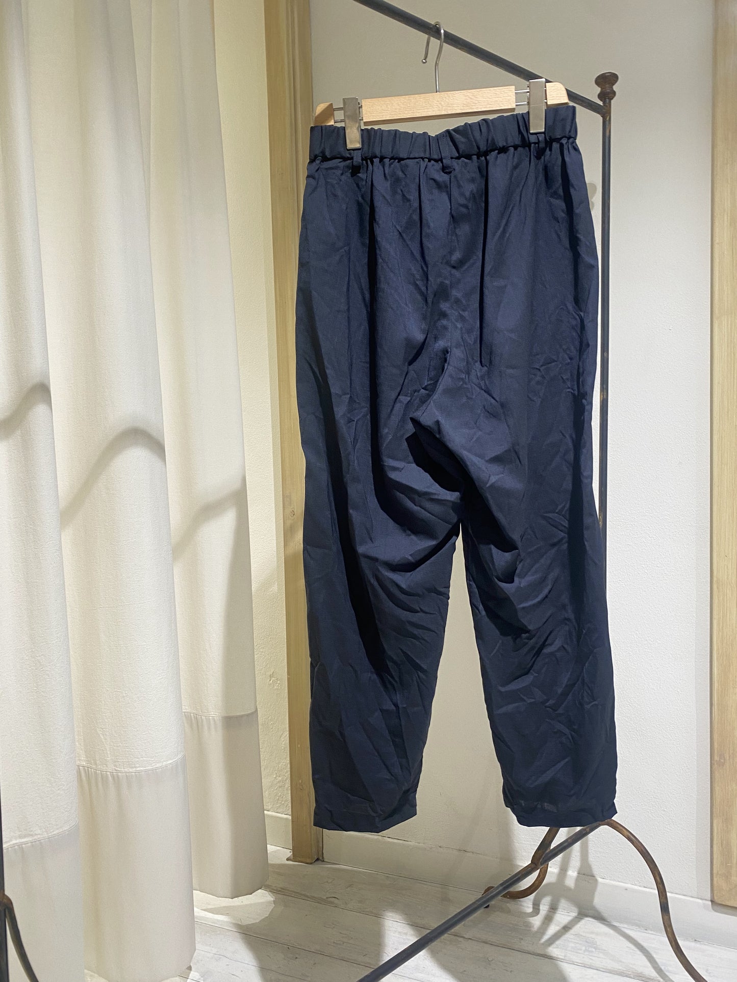 W PANT WRINKLE - PAS DE CALAIS - BLUE