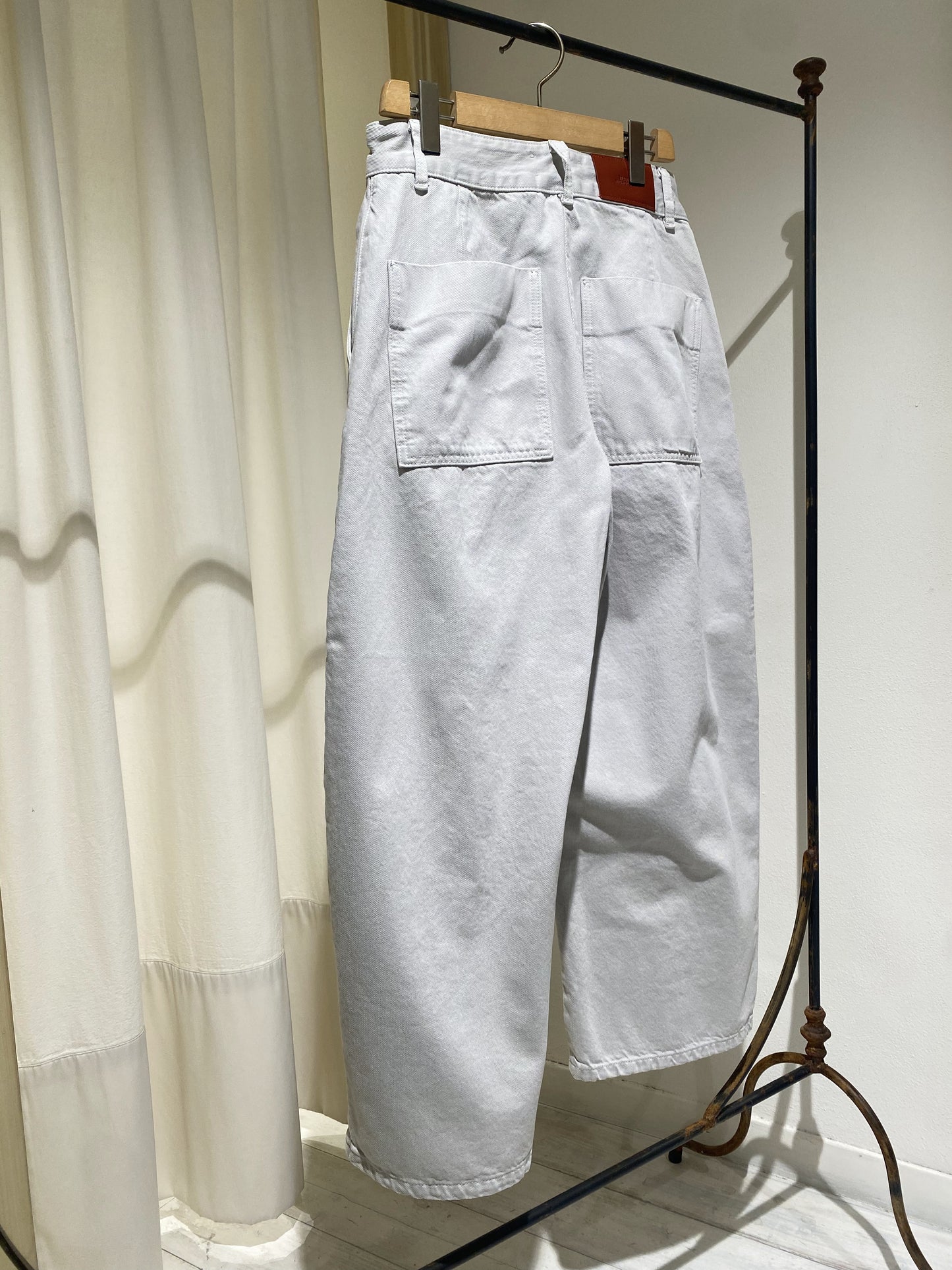 W CHALCO DENIM PANT - STUDIO NICHOLSON - ICED GREY