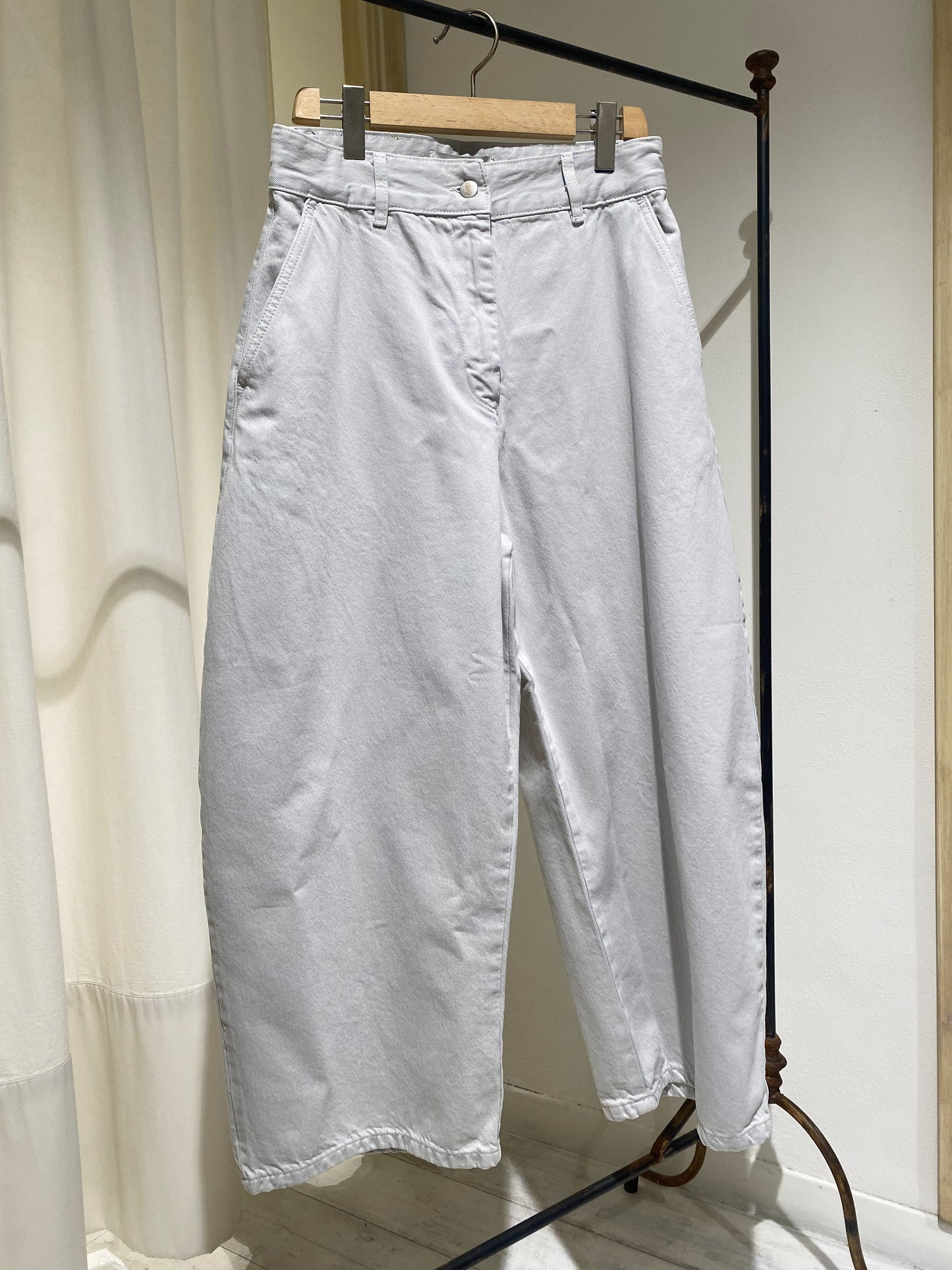 W CHALCO DENIM PANT - STUDIO NICHOLSON - ICED GREY