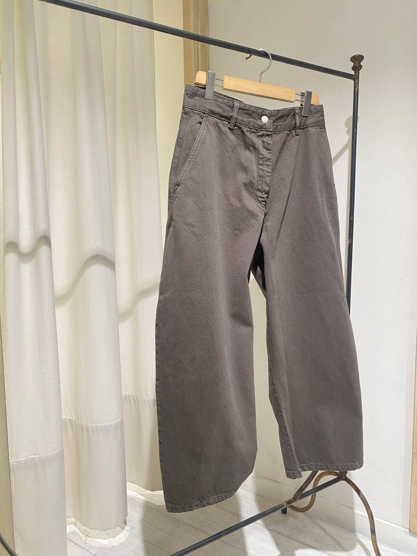 W CHALCO DENIM PANT - STUDIO NICHOLSON - FOSSIL