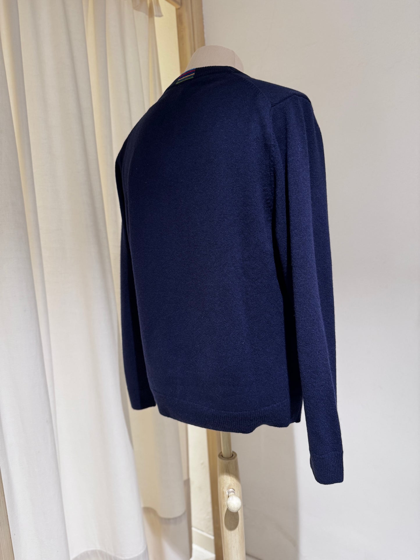 M Cardigan Button Thru PAUL SMITH - Navy Blue