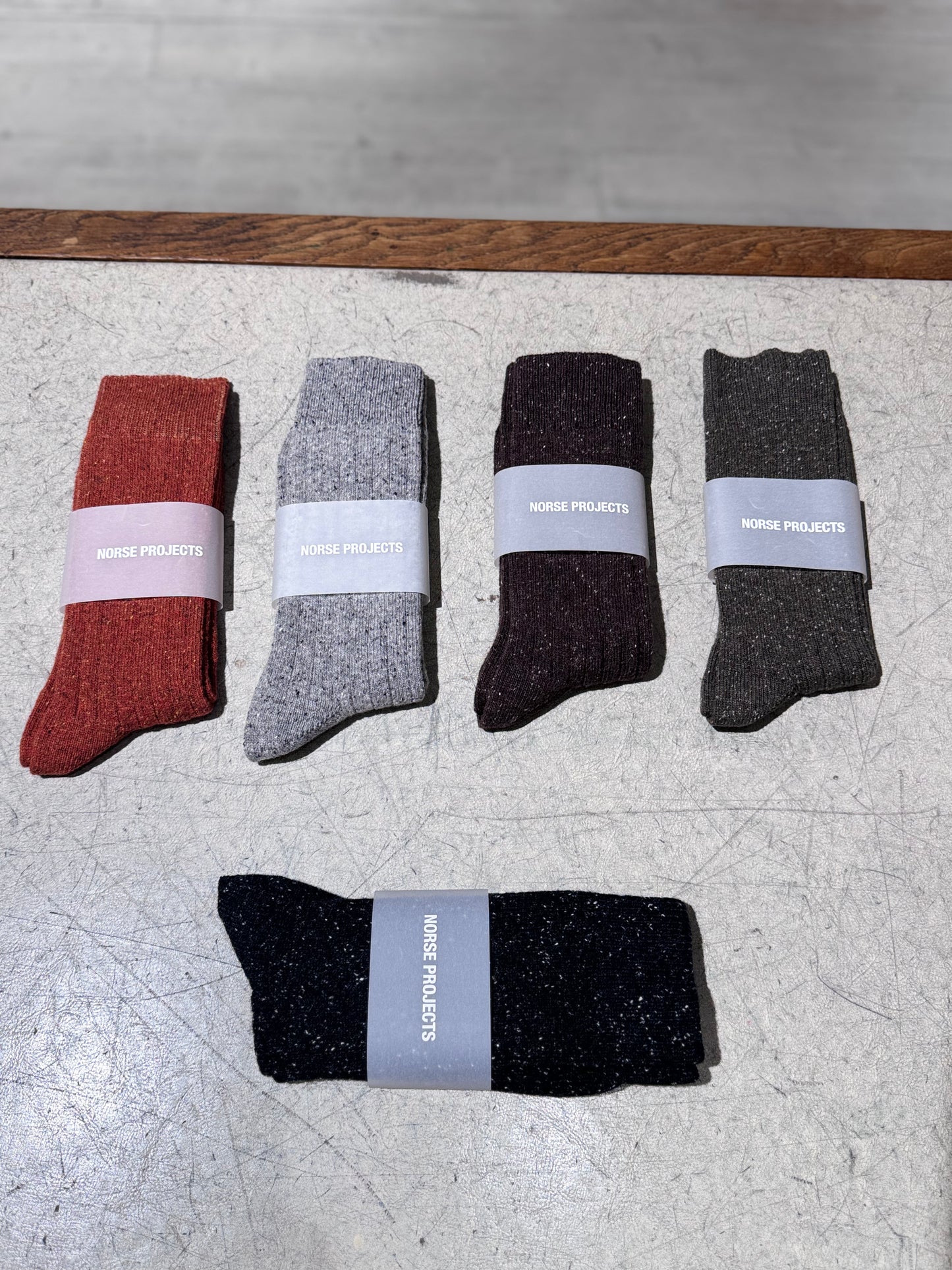 M Bjarki Neps Wool Rib Sock NORSE PROJECTS