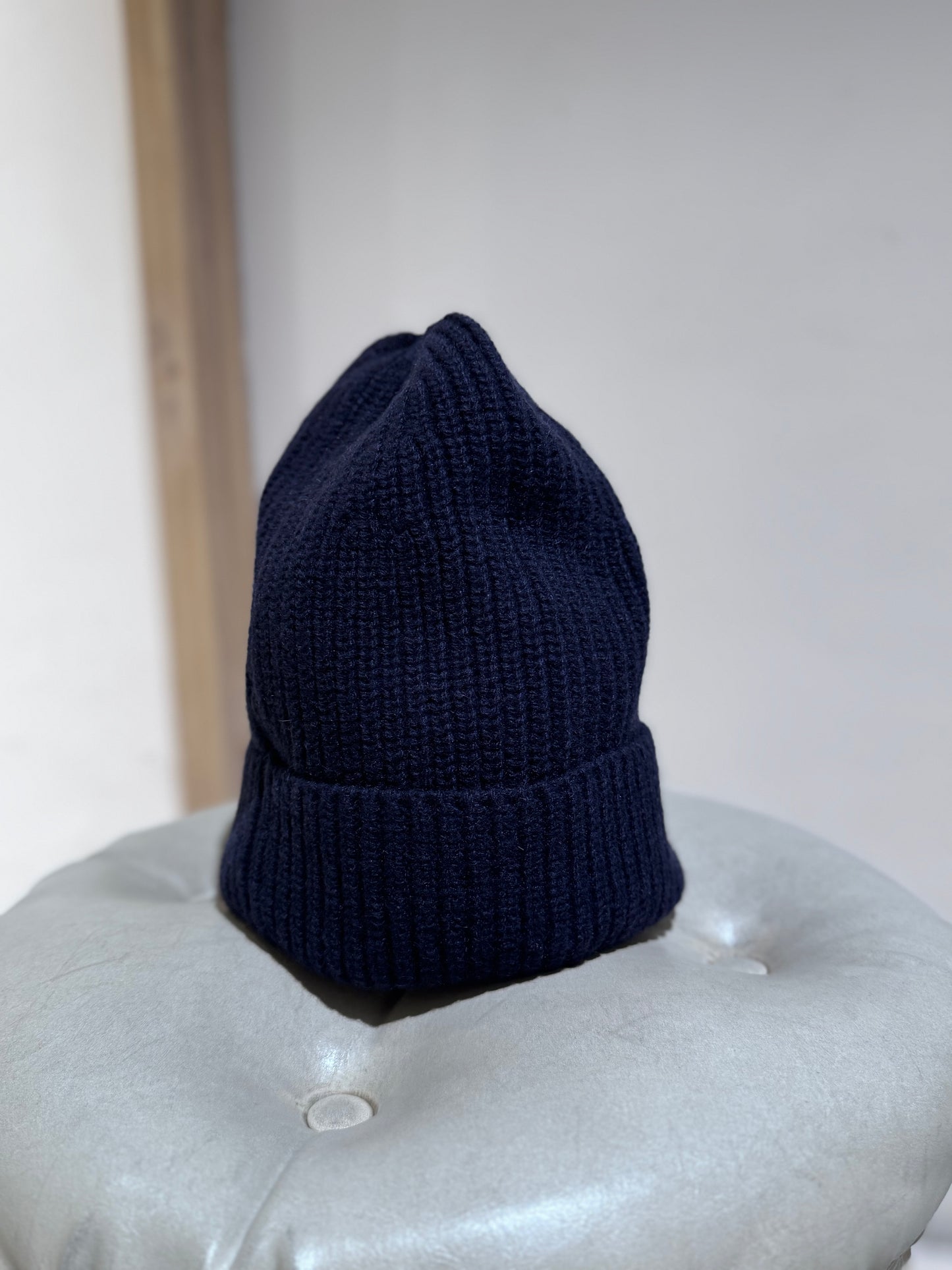 M & W CASHMERE BEANIE - DANIELE FIESOLI - NAVY BLUE