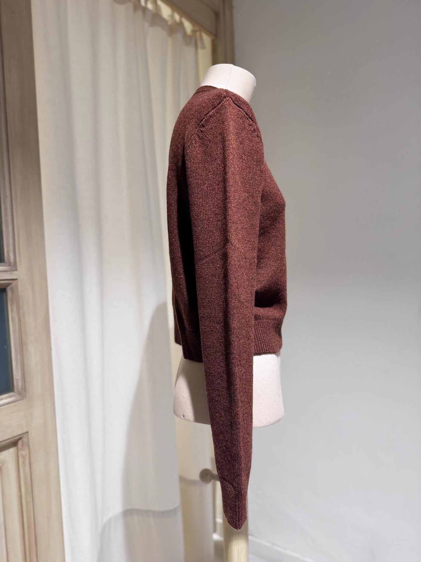 W Spag slim cashmere sweater - BELLEROSE - Suede