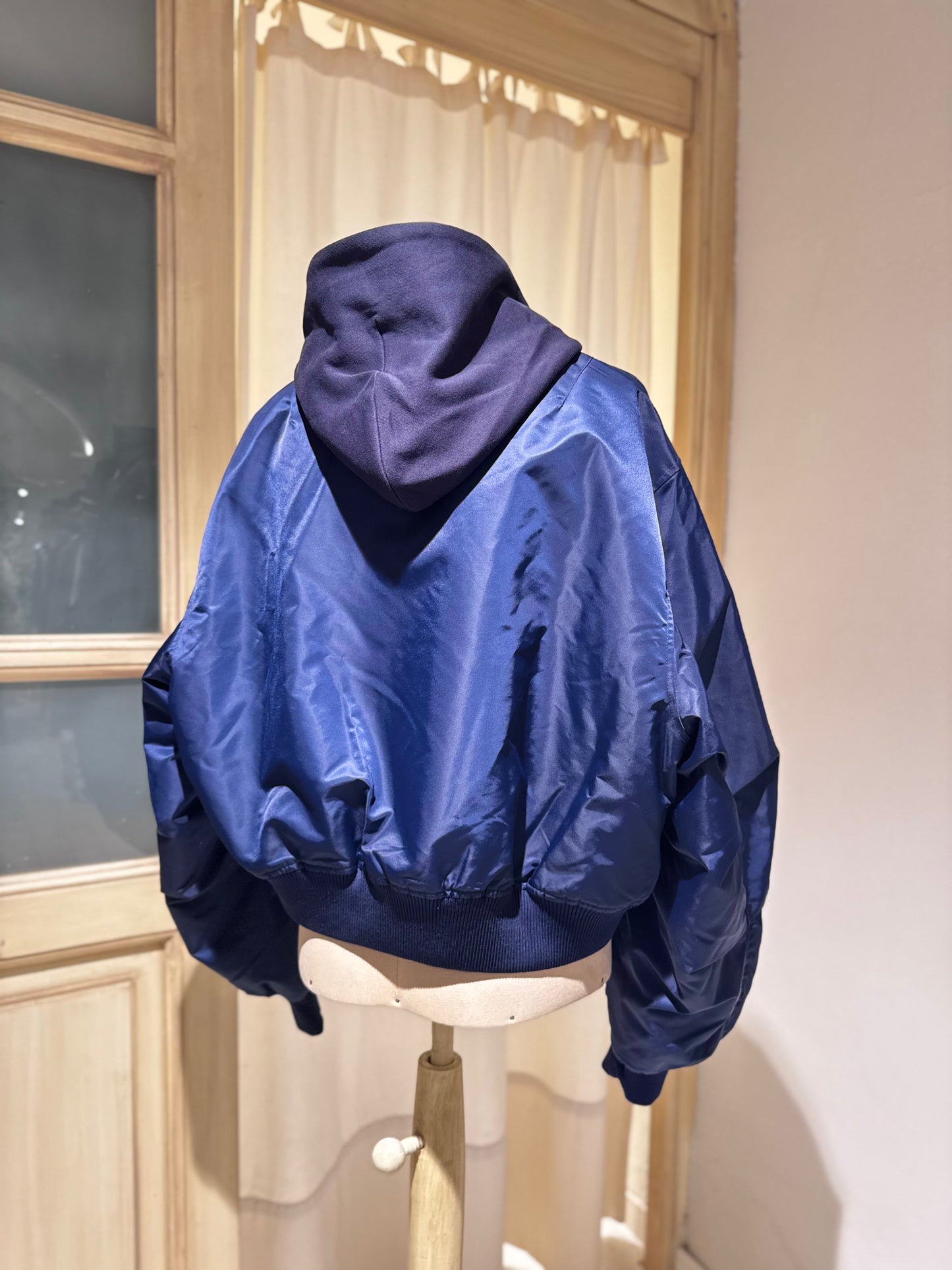 W Harty bomber jacket - BELLEROSE - Navy Blue