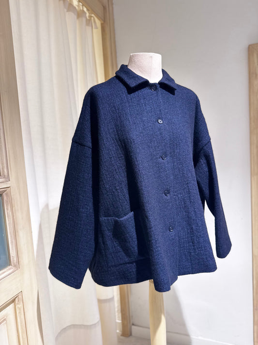 W Jacket APUNTOB Blue/Black