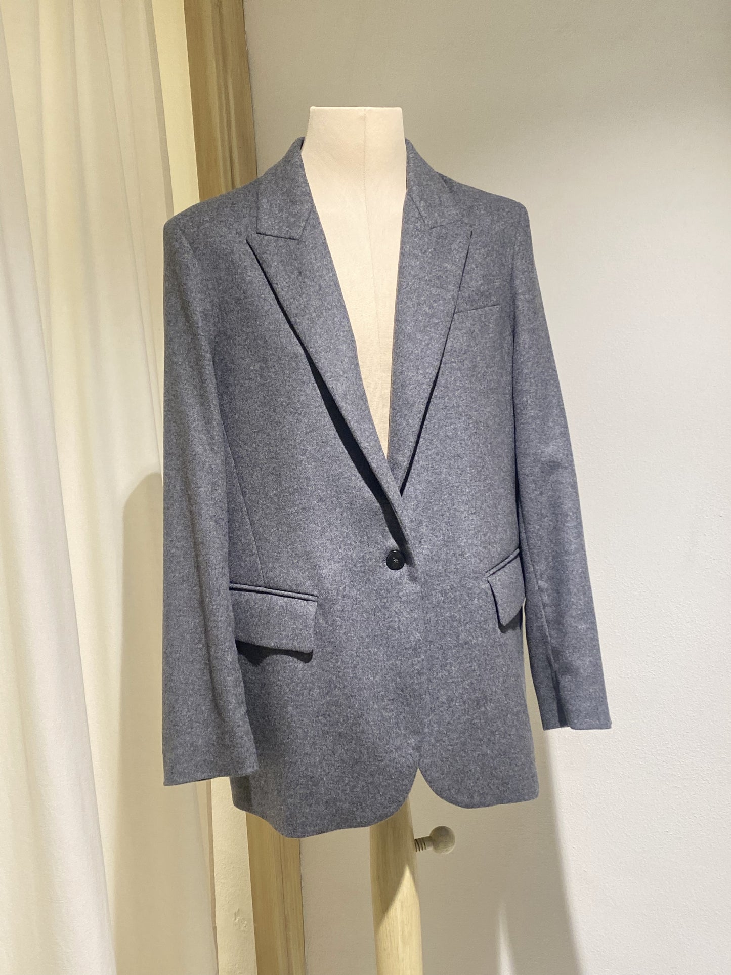 W BLAZER - FORTE FORTE - GREY