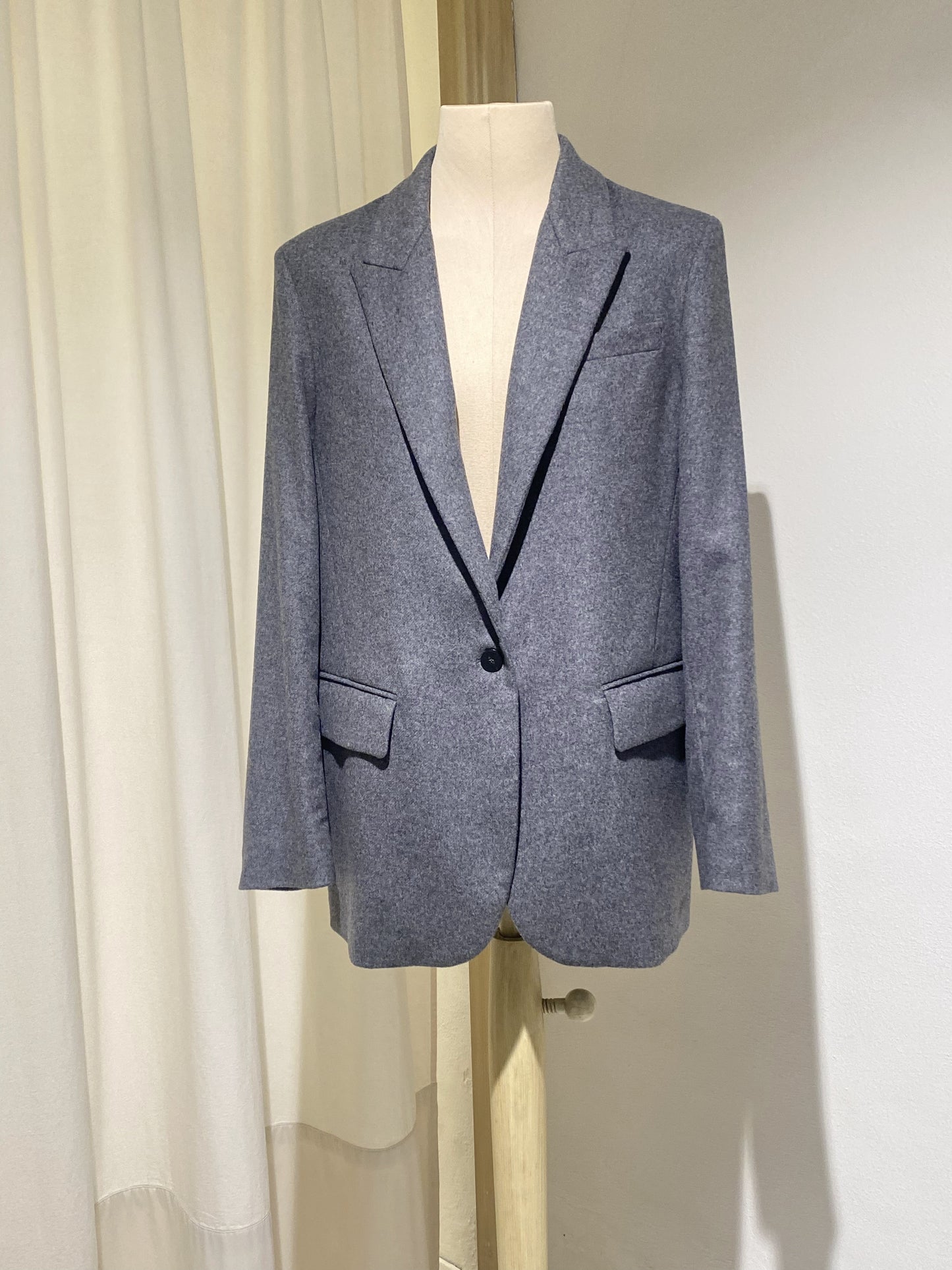 W BLAZER - FORTE FORTE - GREY