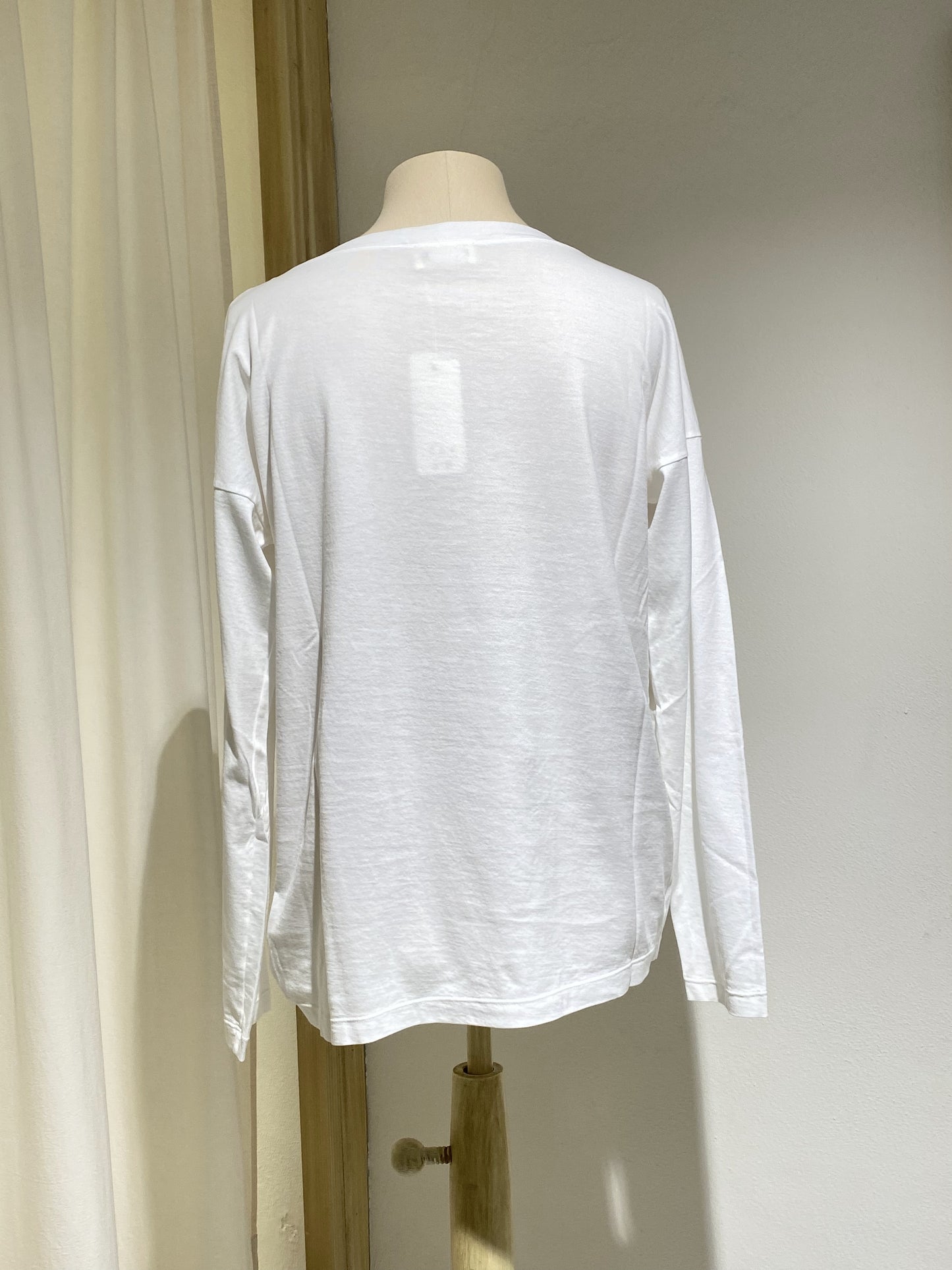 W LONG SLEEVE T-SHIRT - MA RY YA - WHITE