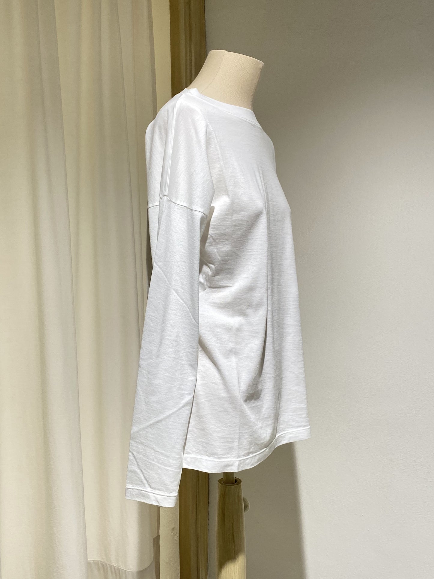 W LONG SLEEVE T-SHIRT - MA RY YA - WHITE