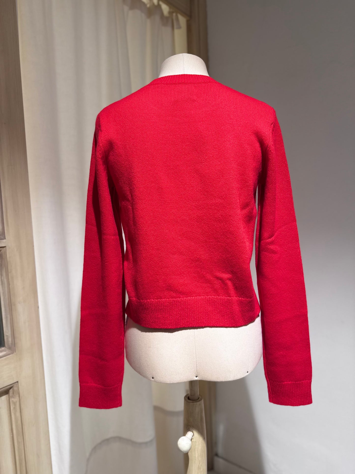 W Spag slim cashmere sweater - BELLEROSE - Red