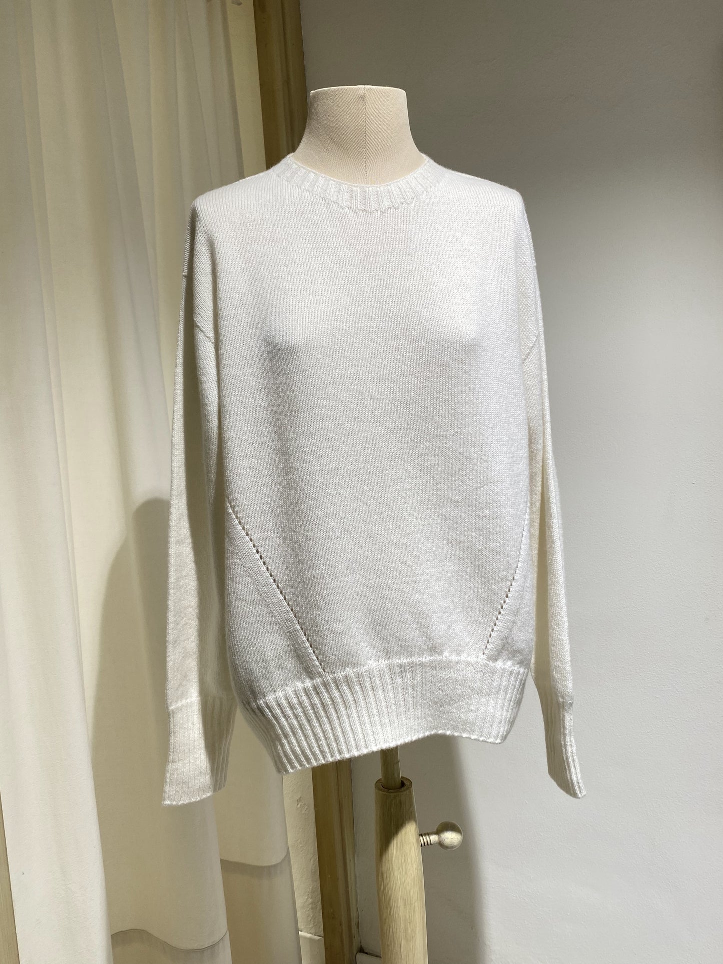 W PHOENIX KNIT ROUND NECK - PHIILI - MILK