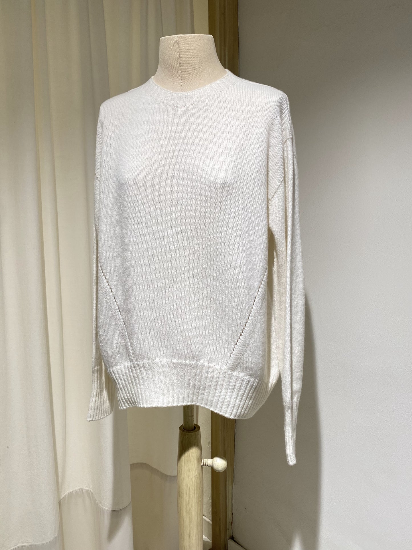 W PHOENIX KNIT ROUND NECK - PHIILI - MILK