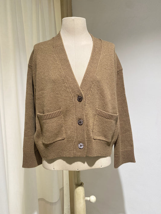 W GADDIN CARDIGAN - BELLEROSE - TAN