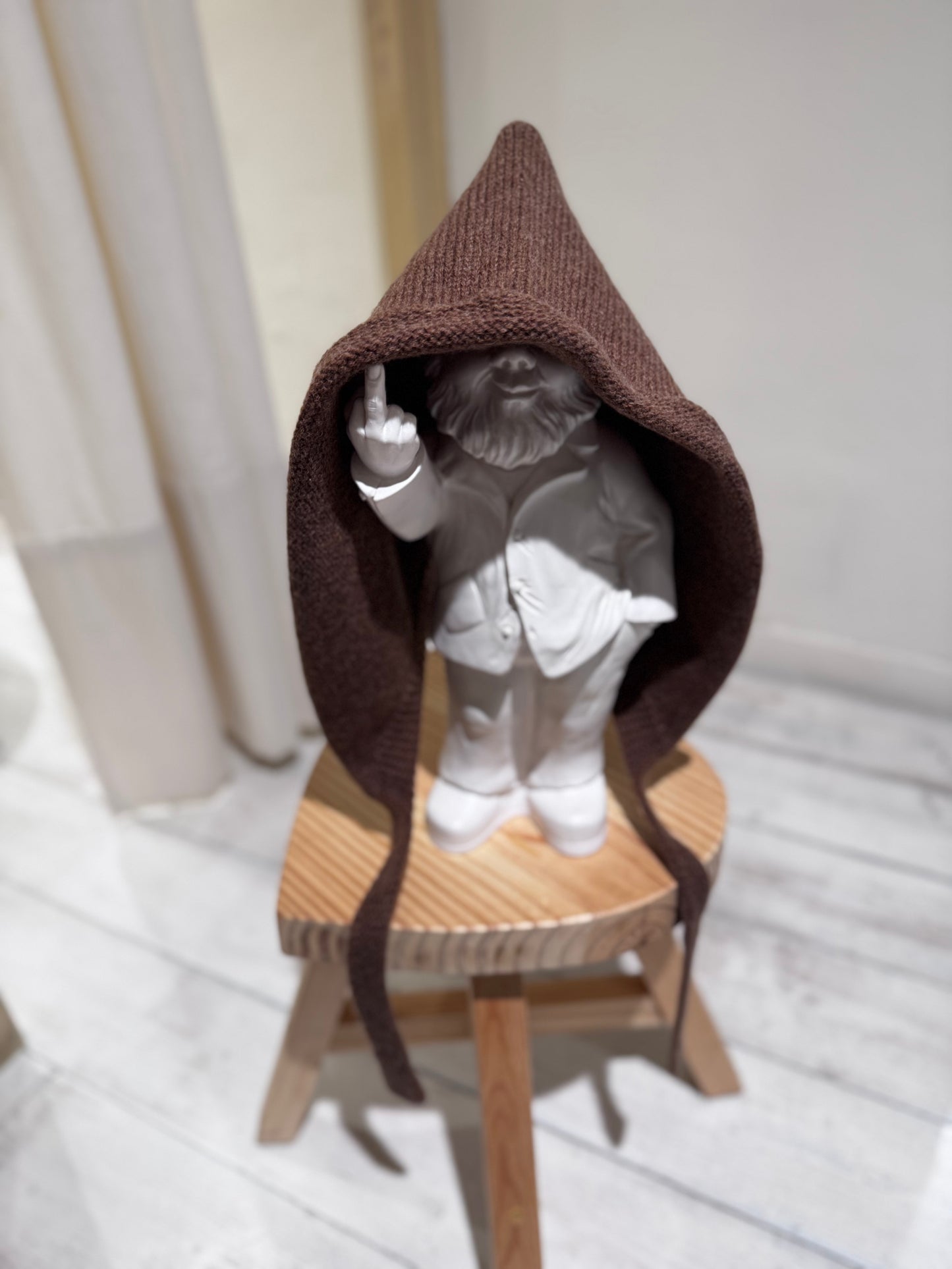 W WOOL FOULARD - PCNQ - HAZELNUT