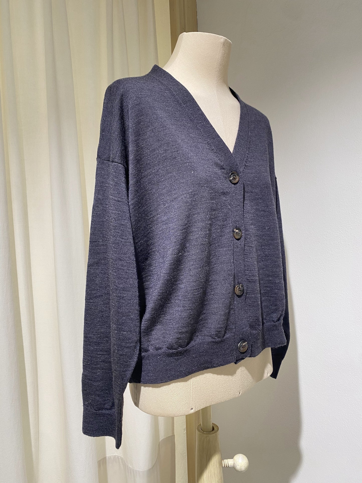 W CARDIGAN KNIT - IDEM - SEOR - DARK GREY