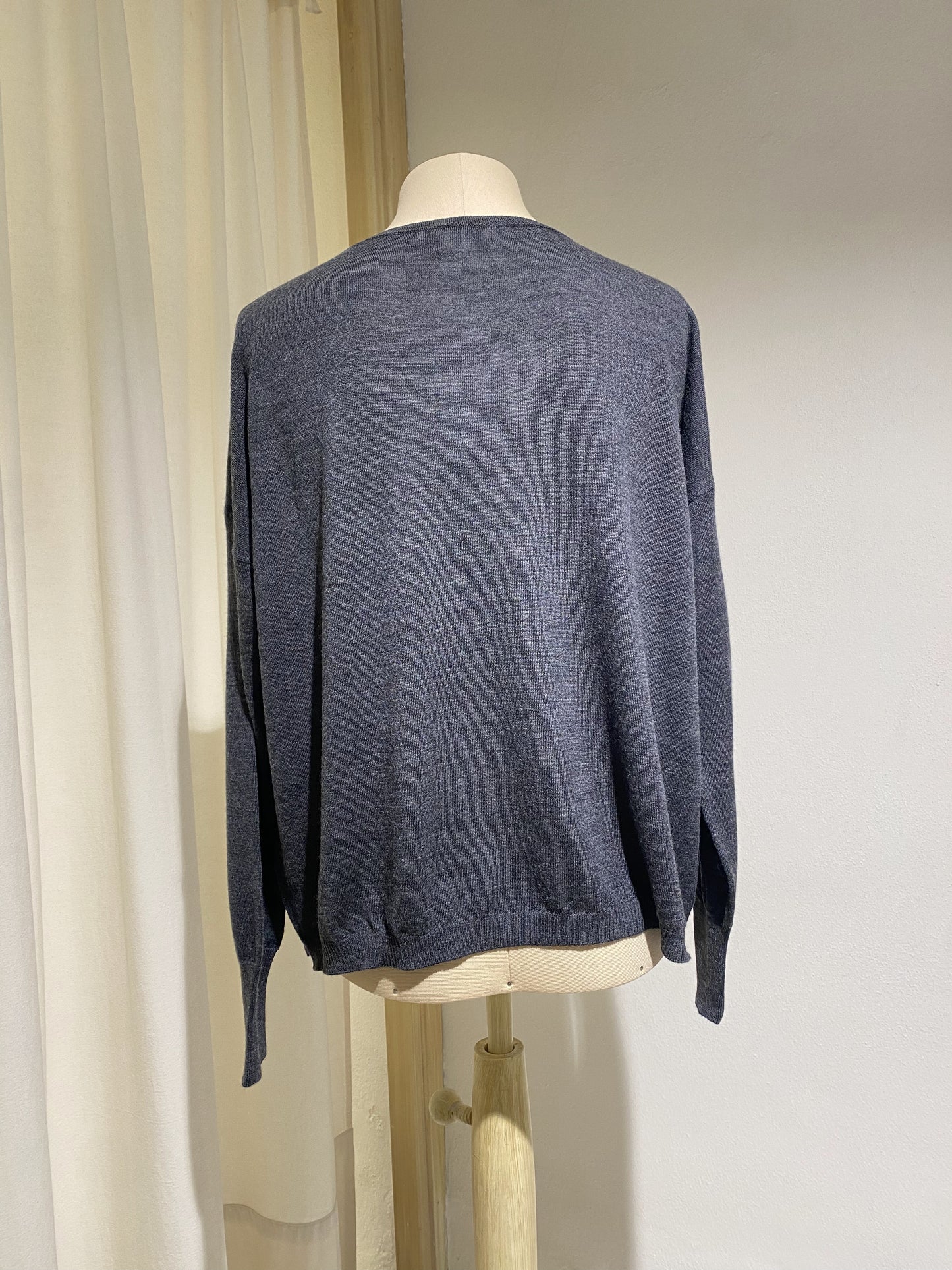 W LONG SLEEVE KNIT - MA RY YA - DARK GREY