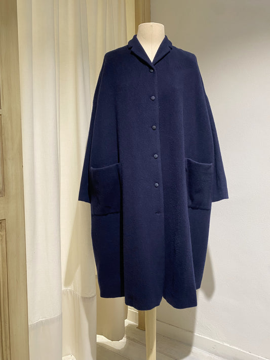 W COAT - APUNTOB - NAVY BLUE