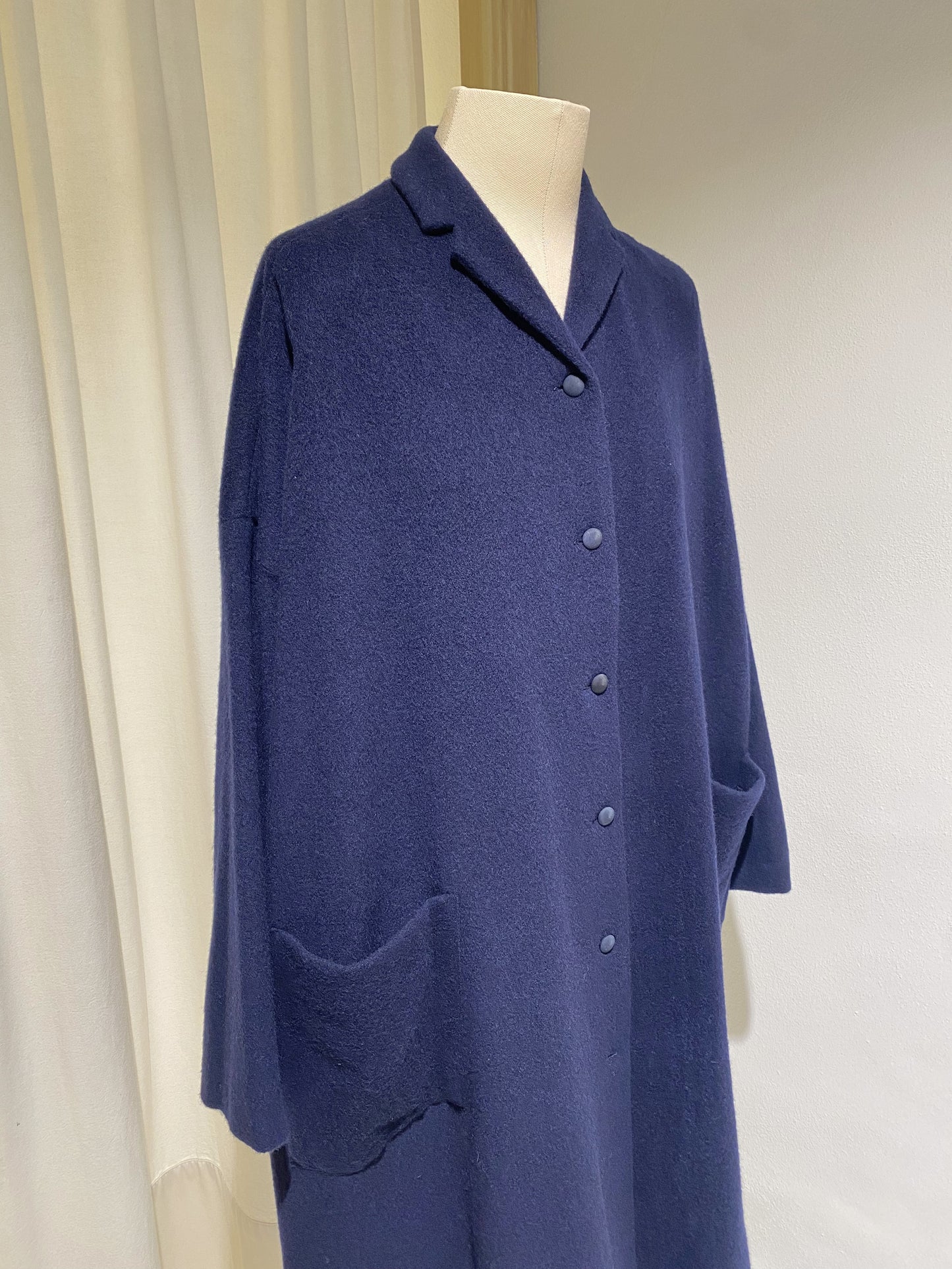 W COAT - APUNTOB - NAVY BLUE