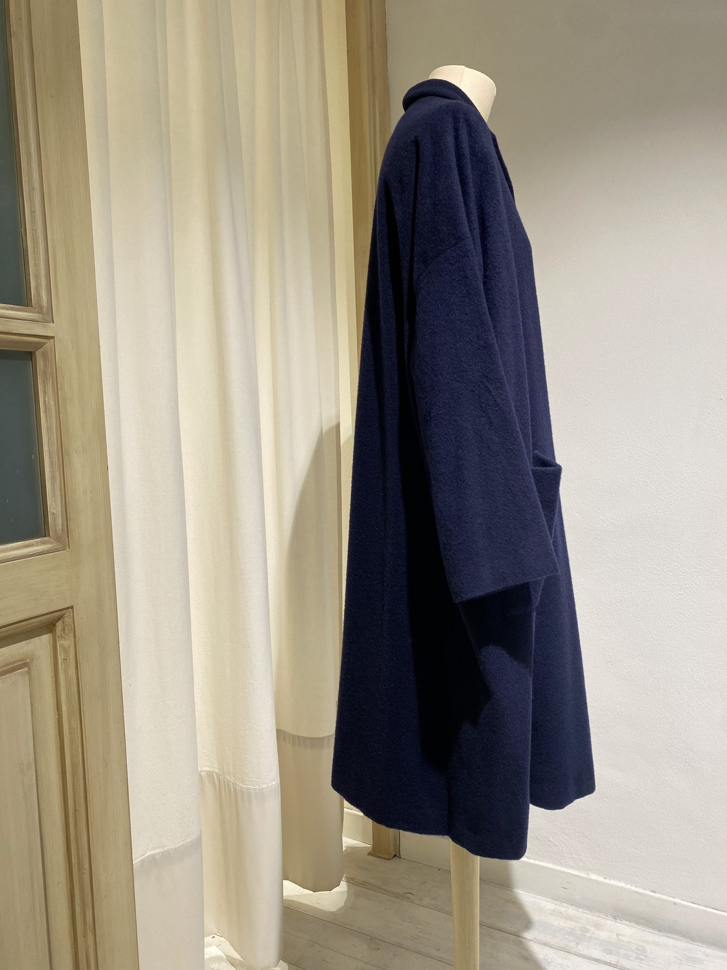 W COAT - APUNTOB - NAVY BLUE