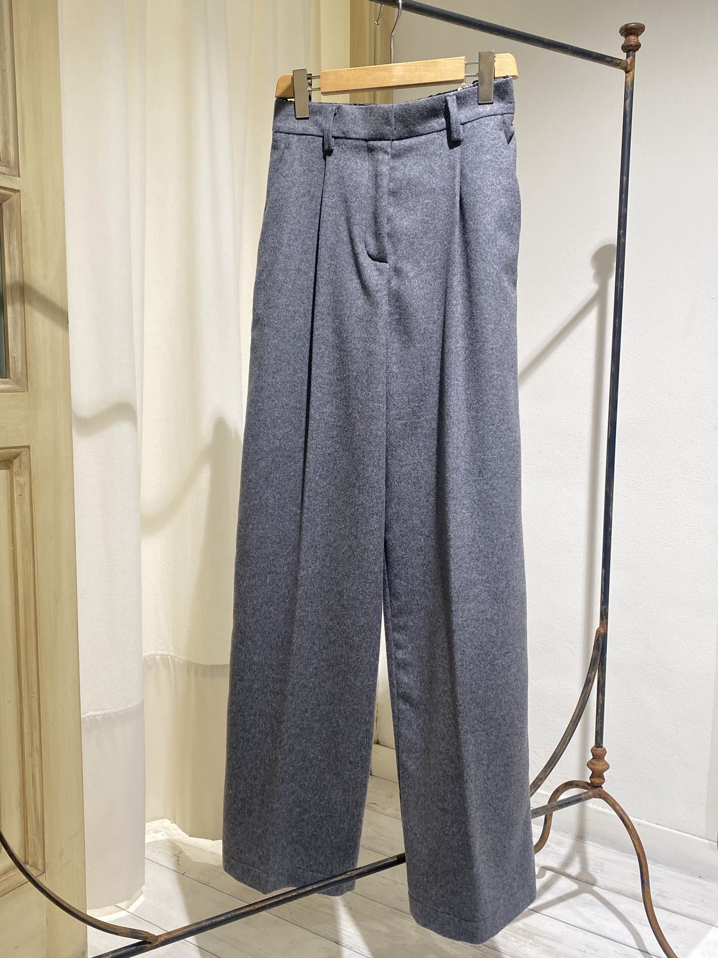 W PANT WIDE LEG - FORTE FORTE - GREY