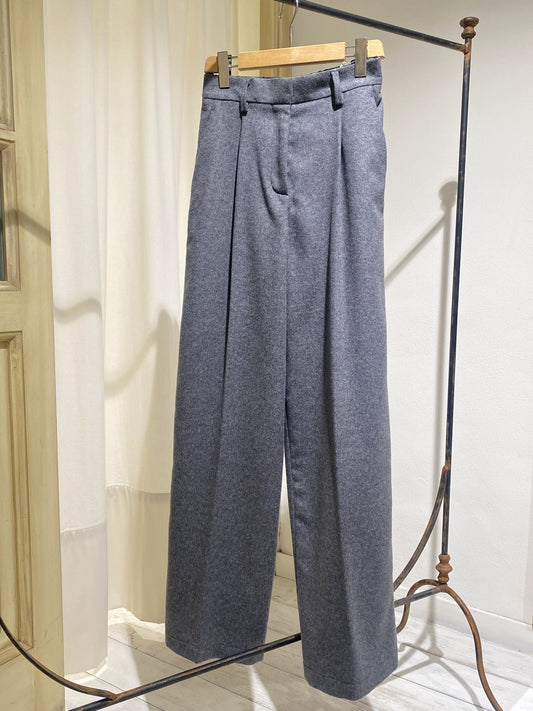 W PANT WIDE LEG - FORTE FORTE - GREY