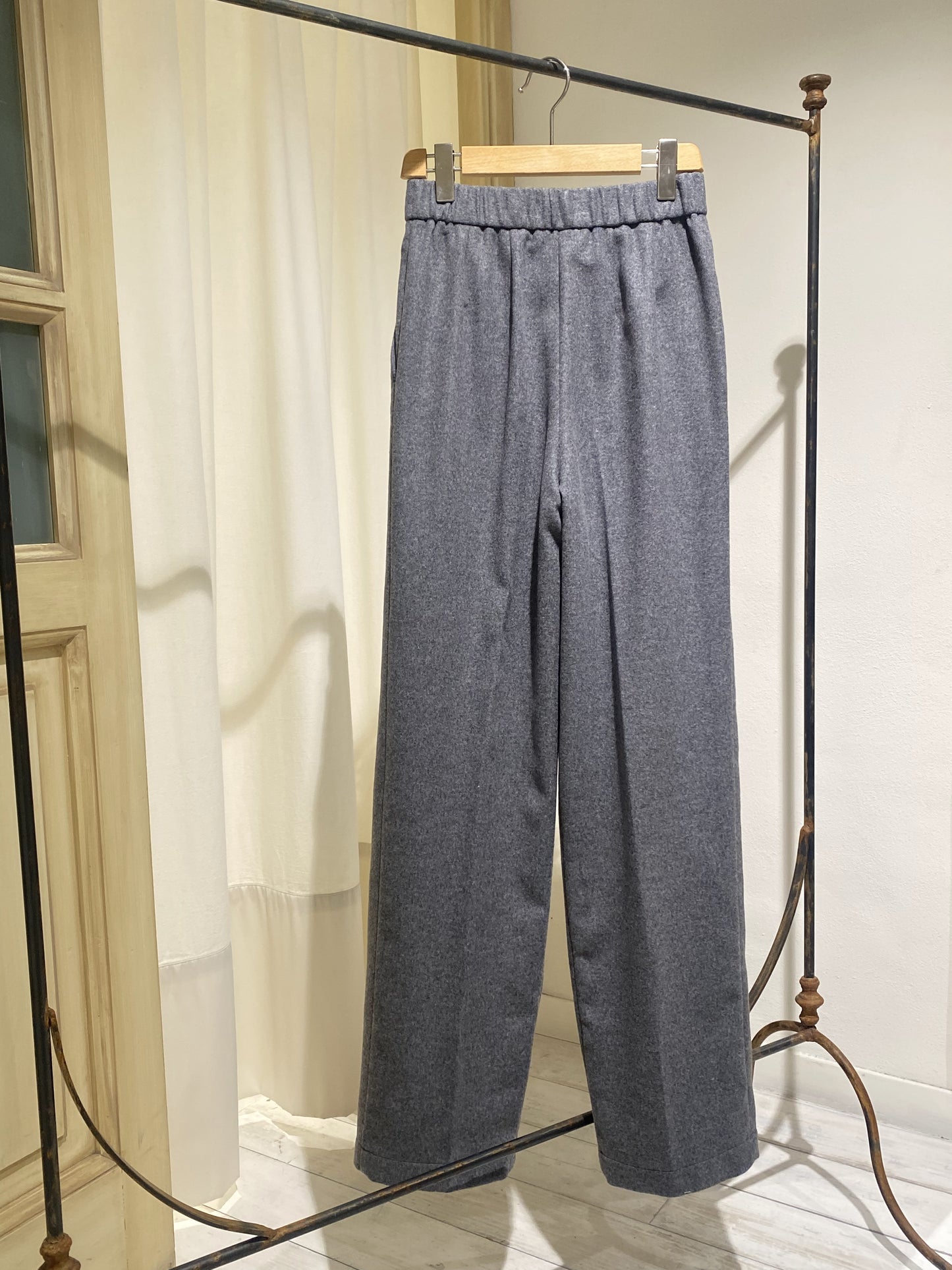 W PANT WIDE LEG - FORTE FORTE - GREY