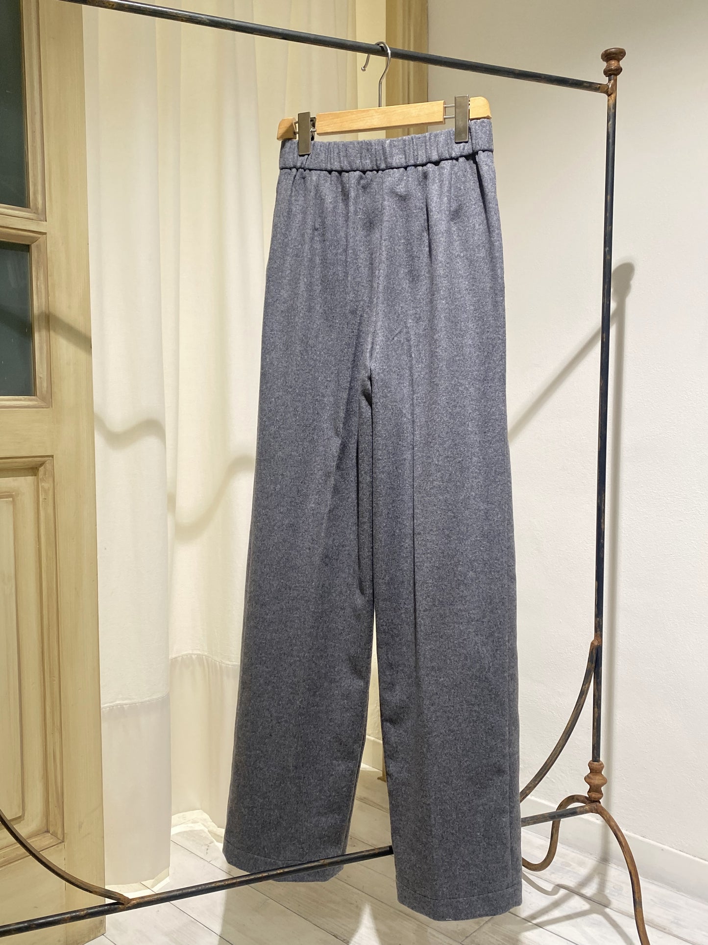 W PANT WIDE LEG - FORTE FORTE - GREY