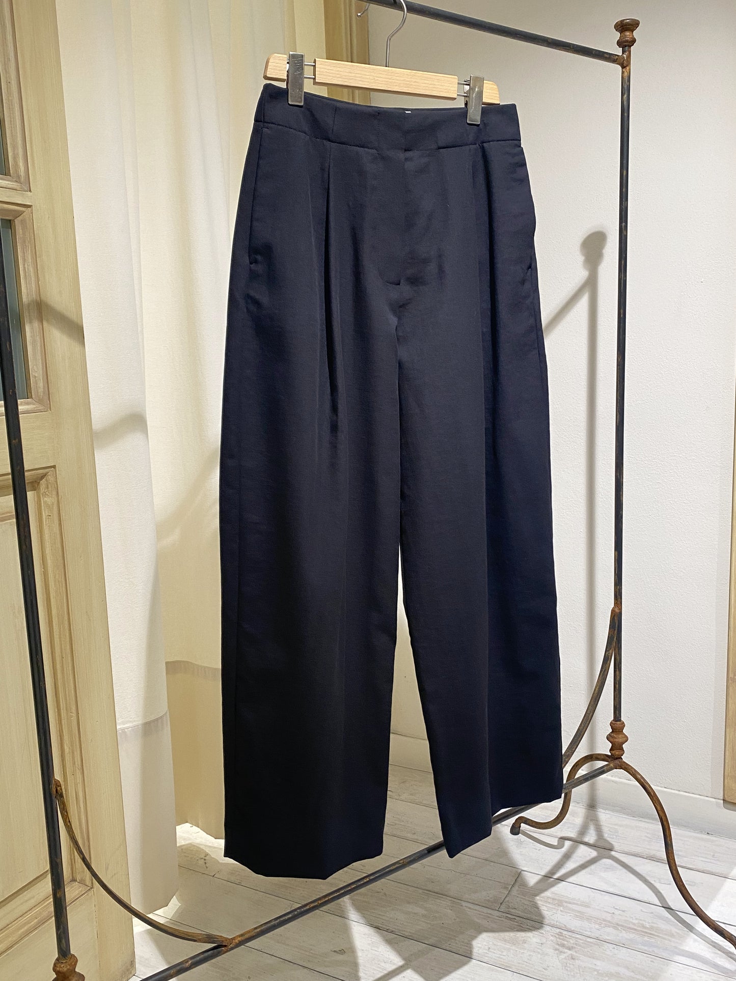 W ANSELL WIDE PANT - STUDIO NICHOLSON - BLACK