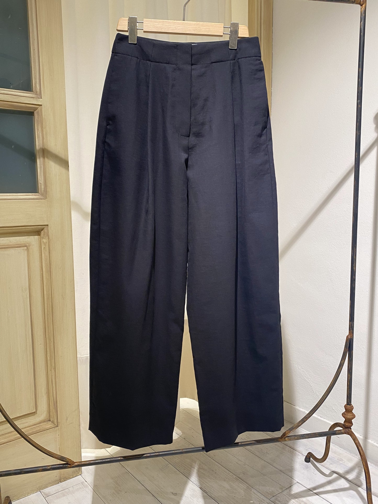 W ANSELL WIDE PANT - STUDIO NICHOLSON - BLACK