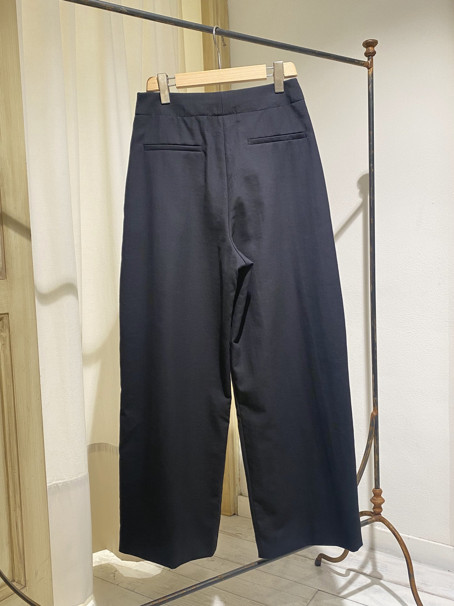 W ANSELL WIDE PANT - STUDIO NICHOLSON - BLACK