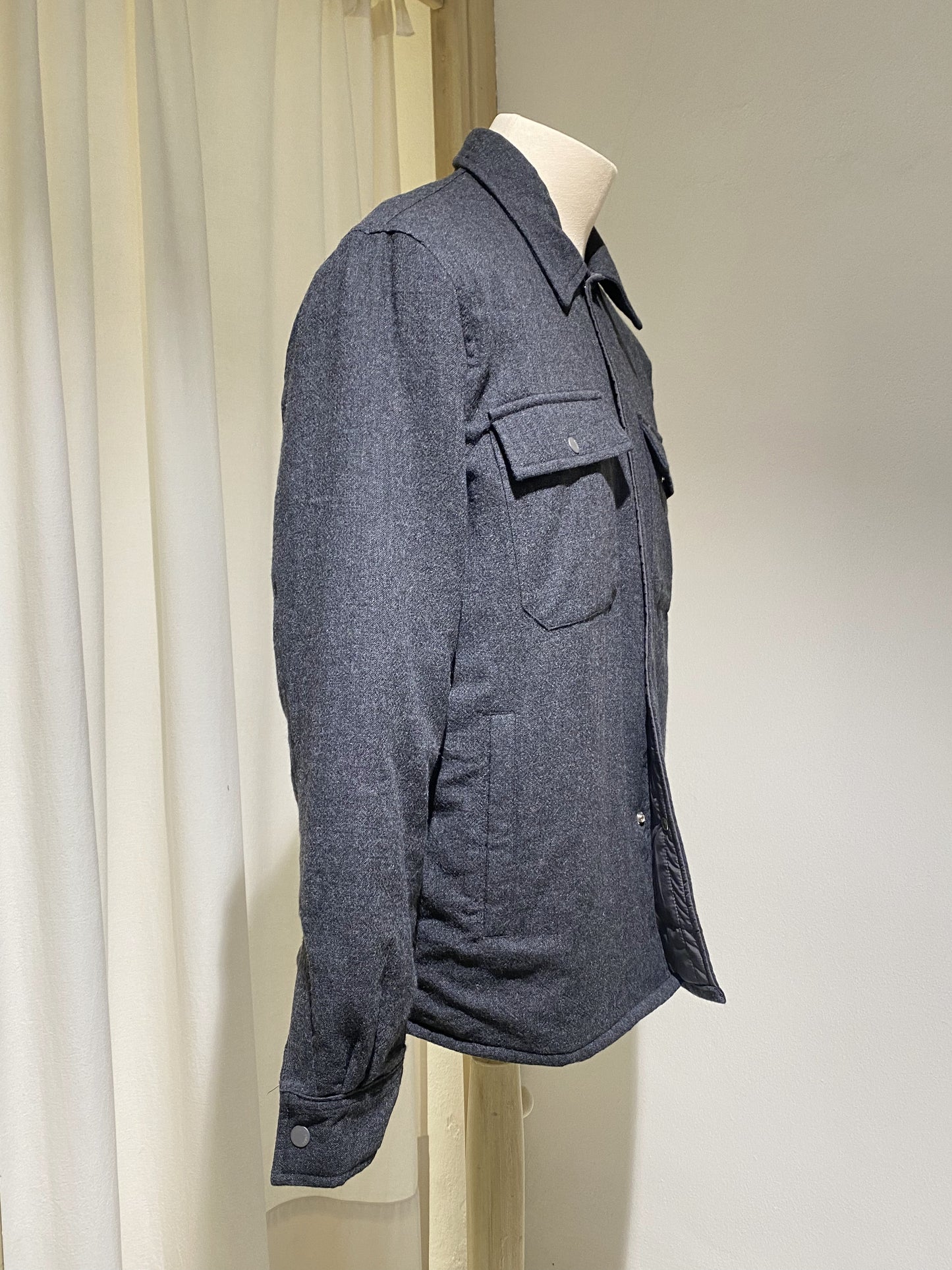 M Hjalmer Insulated Wool Overshirt - NORSE PROJECTS - Dark Grey