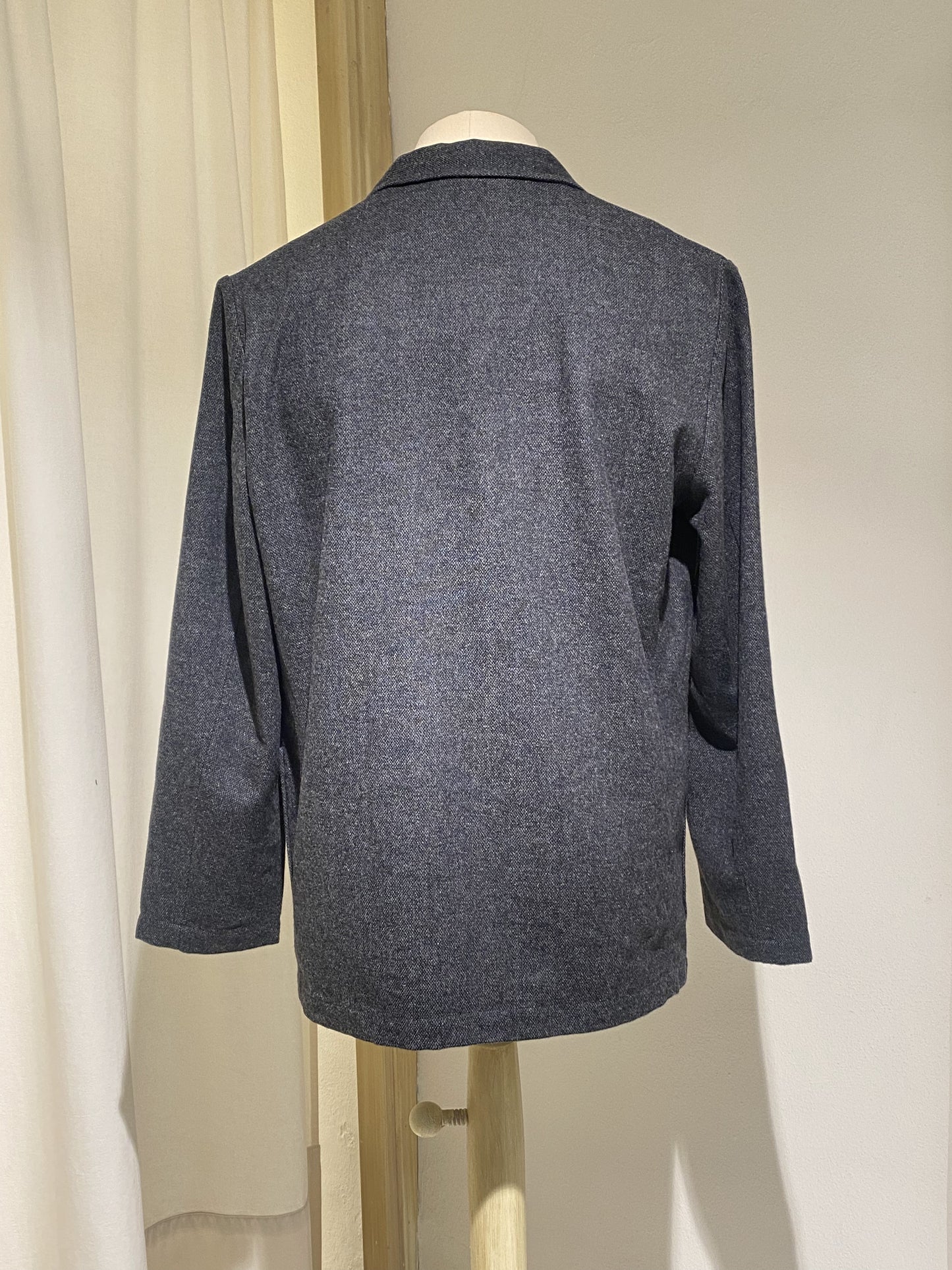 M Universal Works Two Button Jacket in Grey Anders Wool Upcycled - Dark Grey