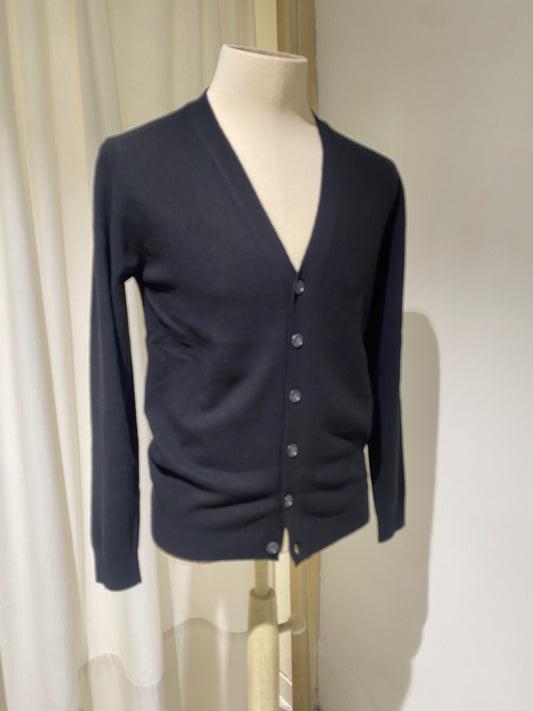 M WOOL CARDIGAN - DANIELE FIESOLI - BLACK