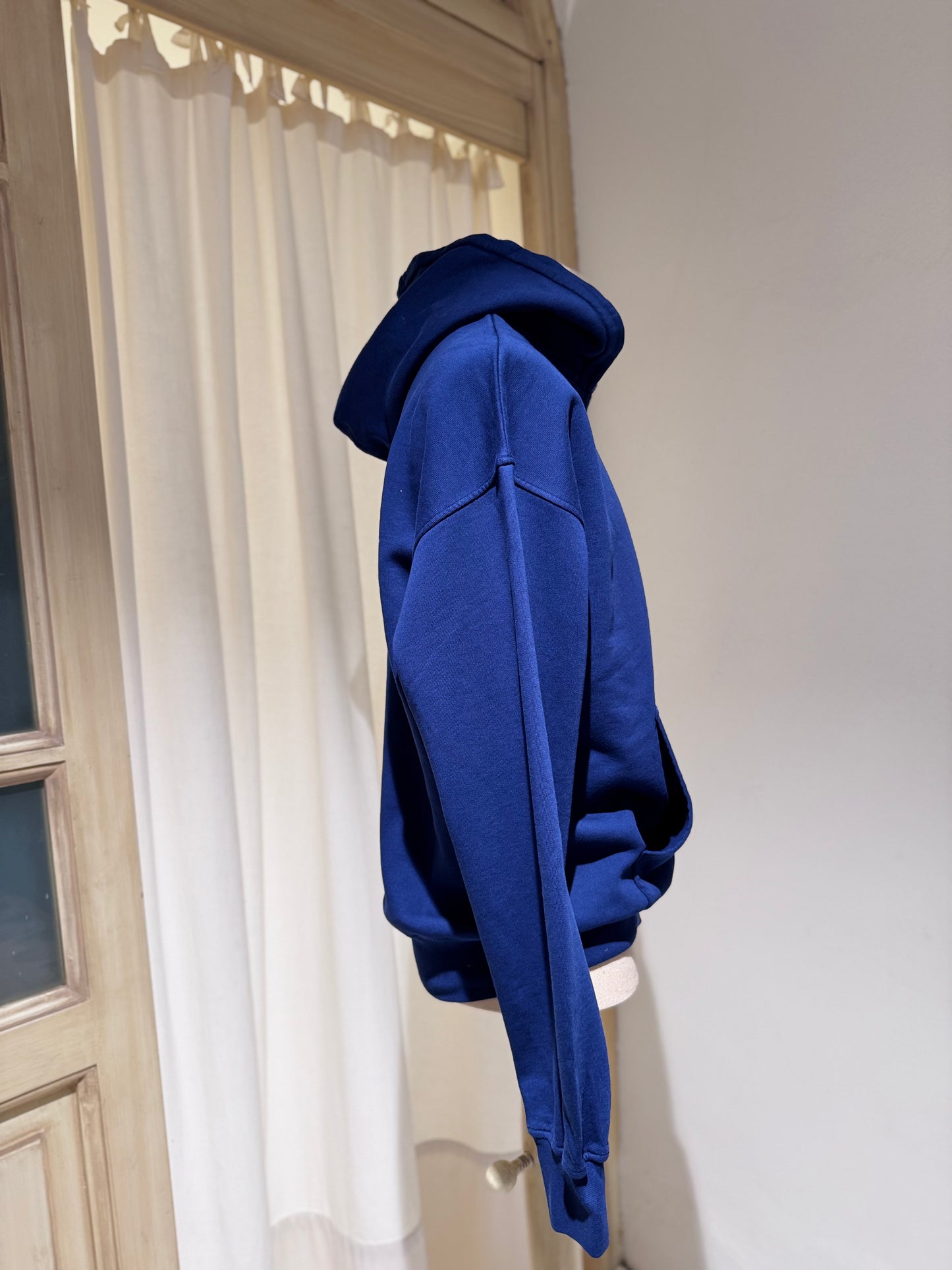M ORGANIC OVERSIZED ZIP HOOD - COLORFUL STANDARD - MARINE BLUE