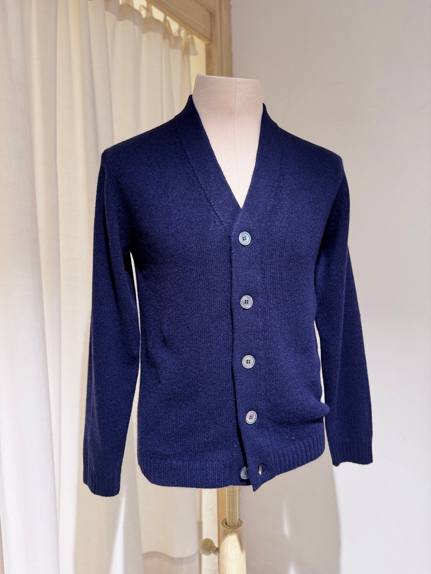 M CASHMERE CARDIGAN - DANIELE FIESOLI - NAVY BLUE
