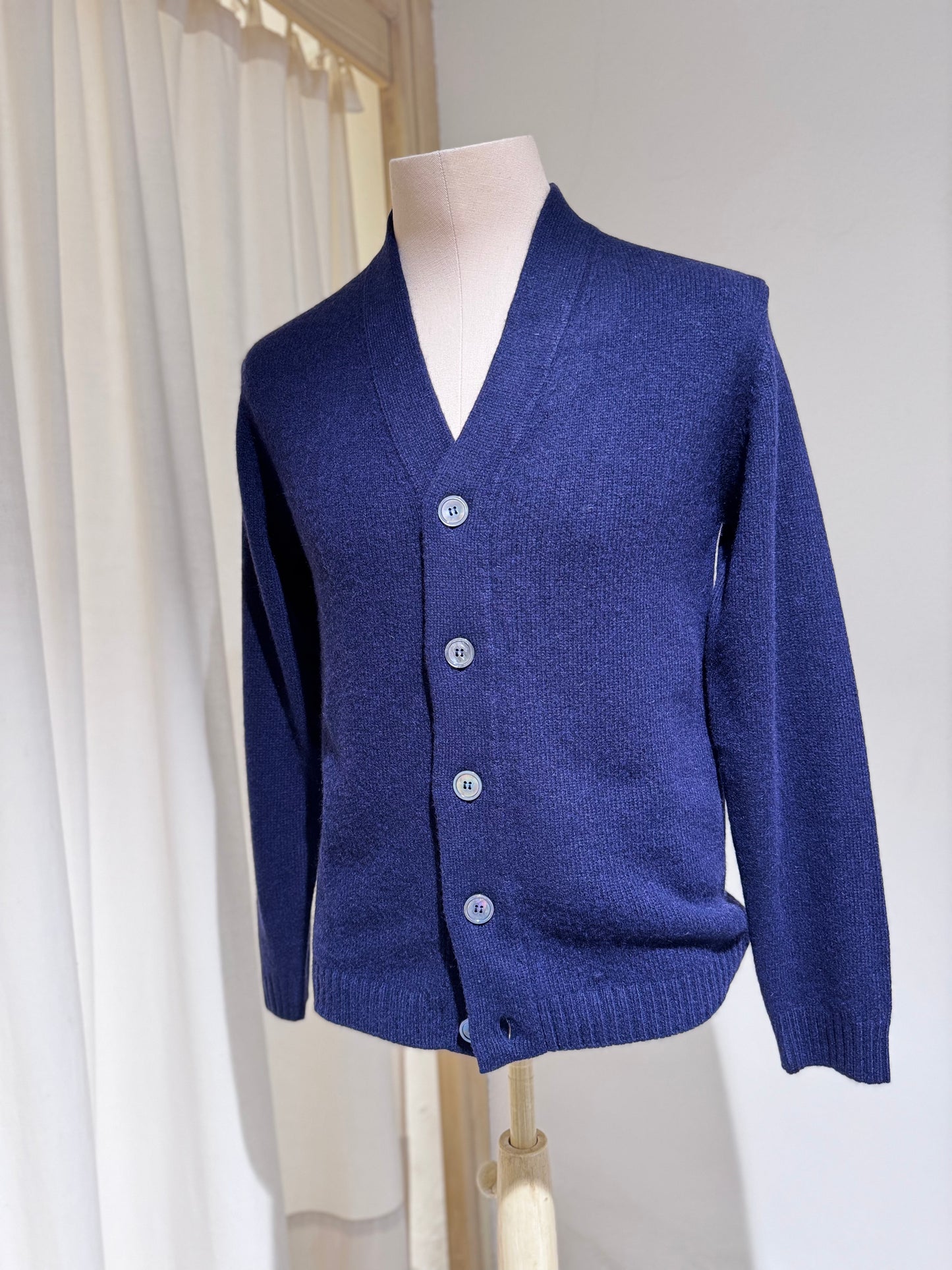 M CASHMERE CARDIGAN - DANIELE FIESOLI - NAVY BLUE